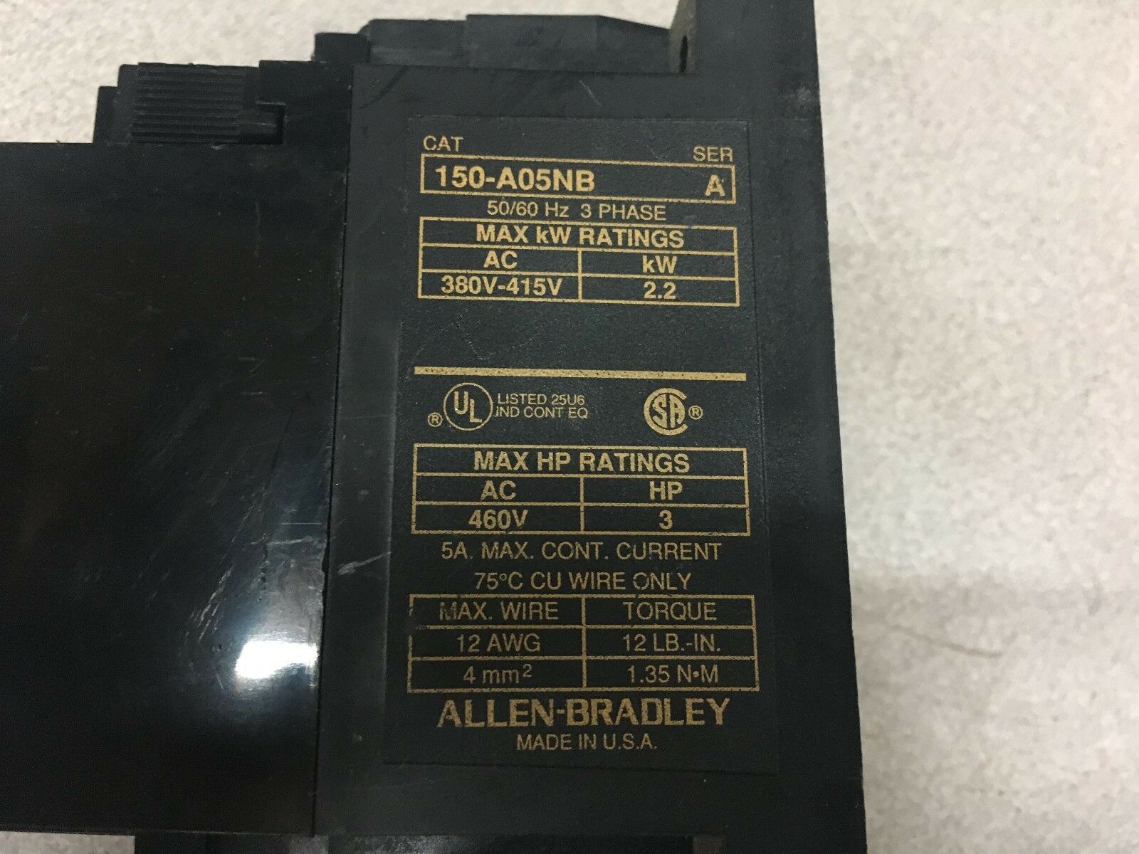 USED ALLEN BRADLEY CONTROLLER 150-A05NB