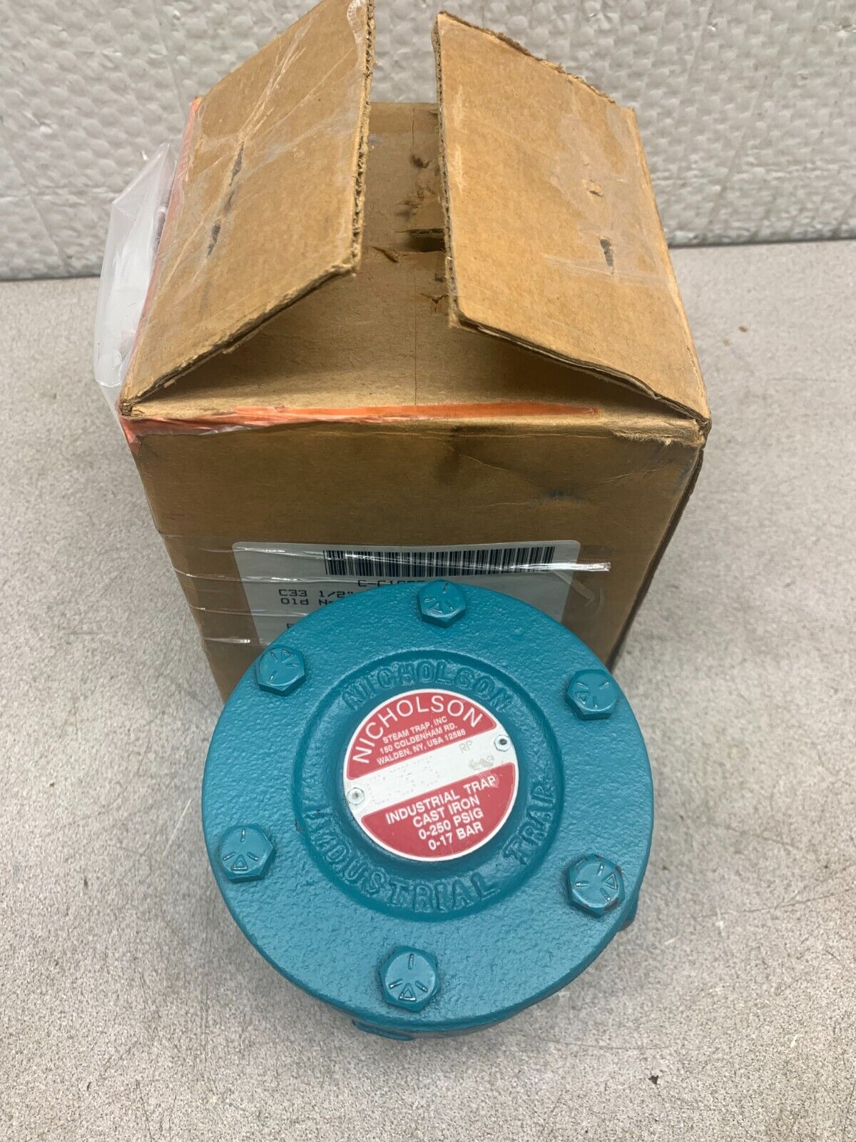 NEW IN BOX NICHOLSON C-C1C9A CAST IRON 1/2" NPT Thermostatic Steam Trap C33