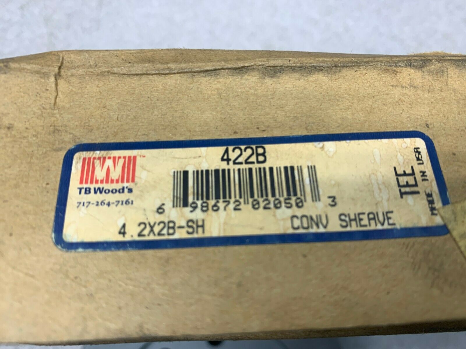 NEW IN BOX TB WOODS 422B SHEAVE 4.2X2B-SH