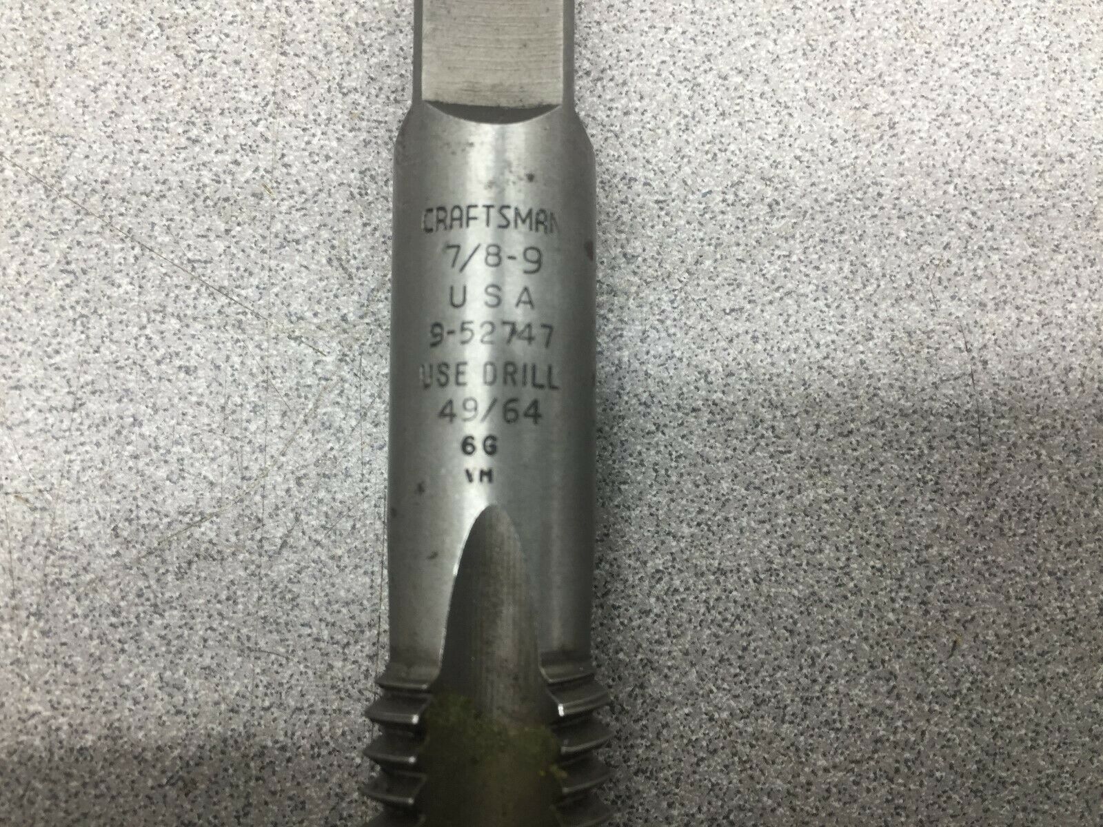 NEW NO BOX CRAFTSMAN 7/8-9 TAP 9-52747