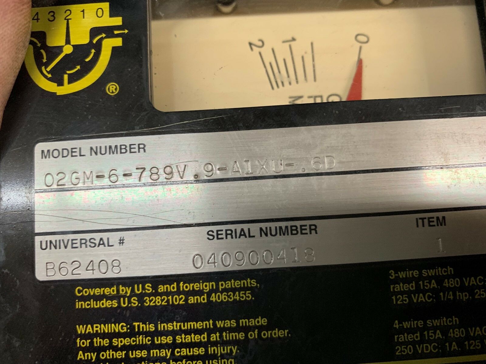 NEW NO BOX UFM TIMER O2GM-6-789V.9-A1XU.6D