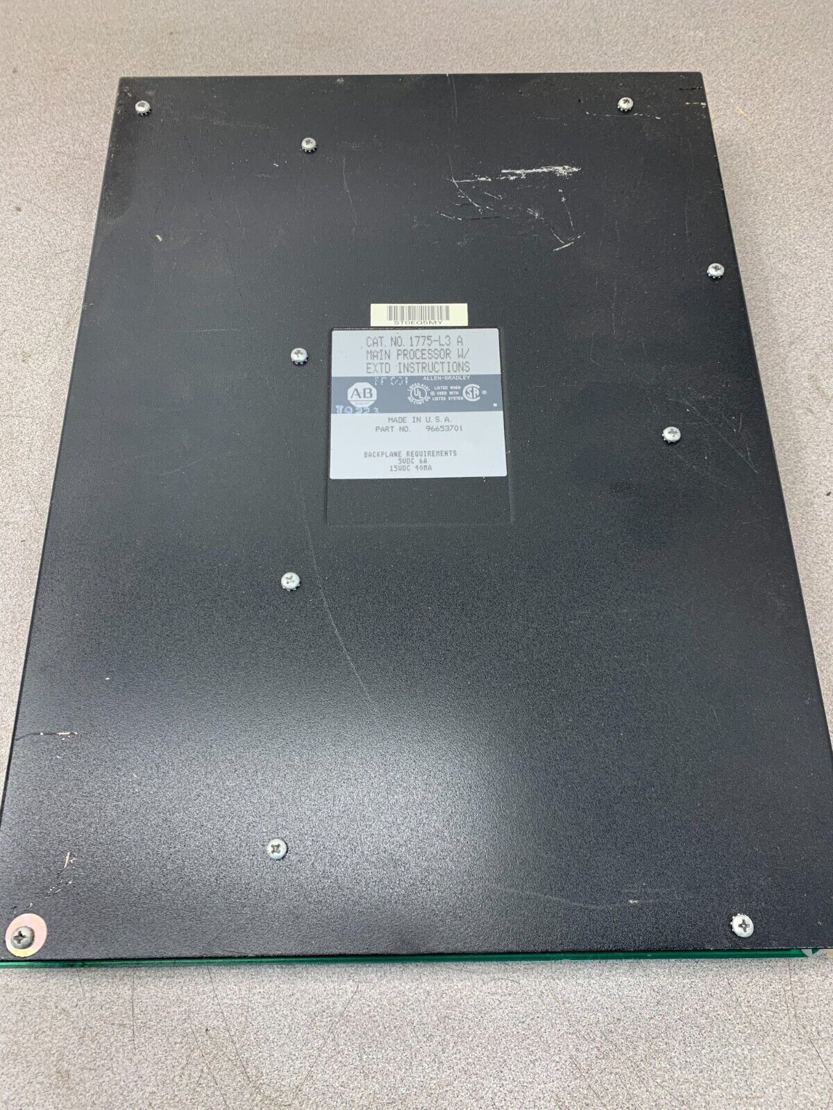 USED ALLEN-BRADLEY PLC MAIN PROCESSOR 1775-L3 SERIES A