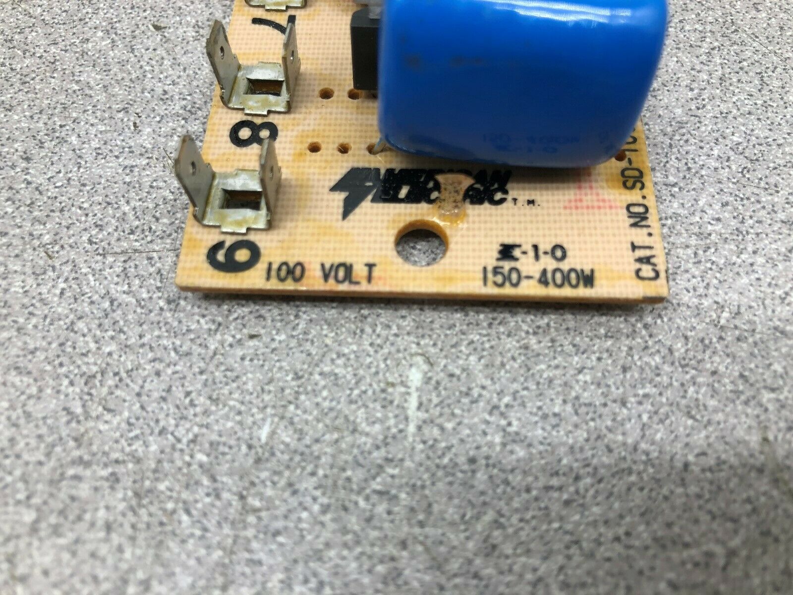 NEW NO BOX AMERICAN ELECTRIC STARTING CIRCUIT REPLACEMENT BOARD SD-100-C