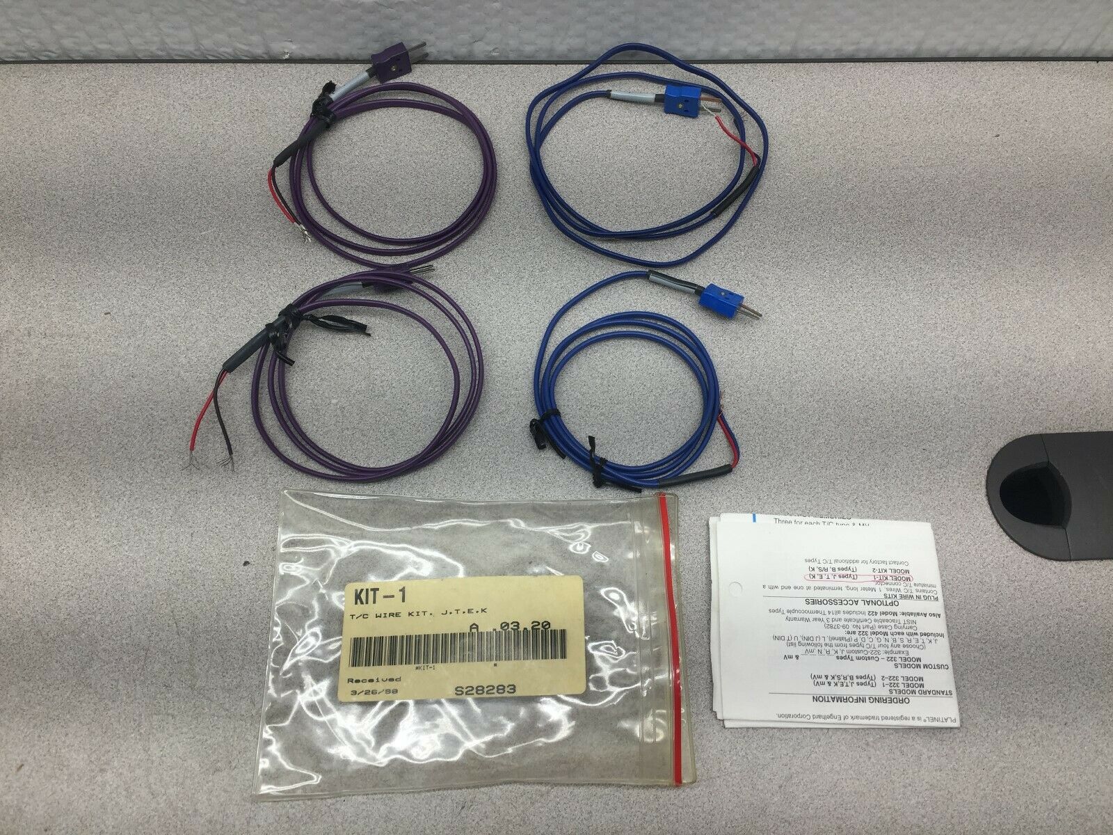 NEW IN BAG OF 4 PLATINEL T/C WIRE KIT J.T.E.K. S28283