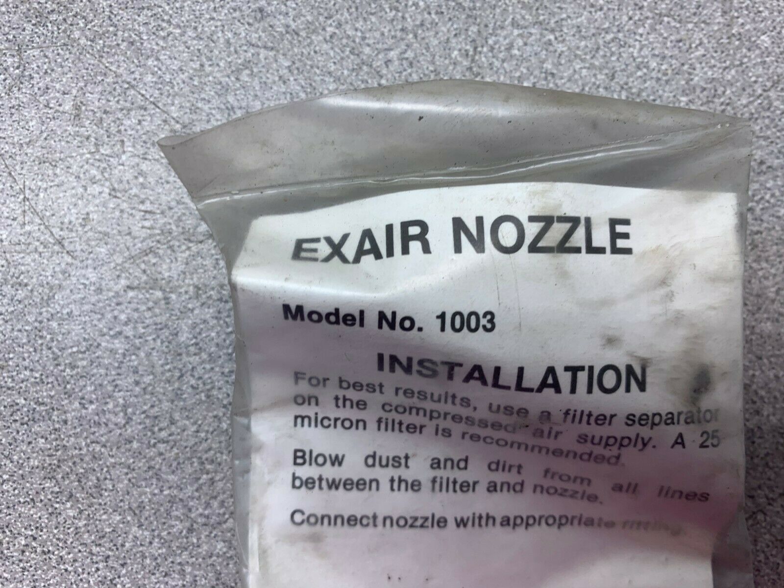 NEW IN PACKAGE EXAIR NOZZLE 1003
