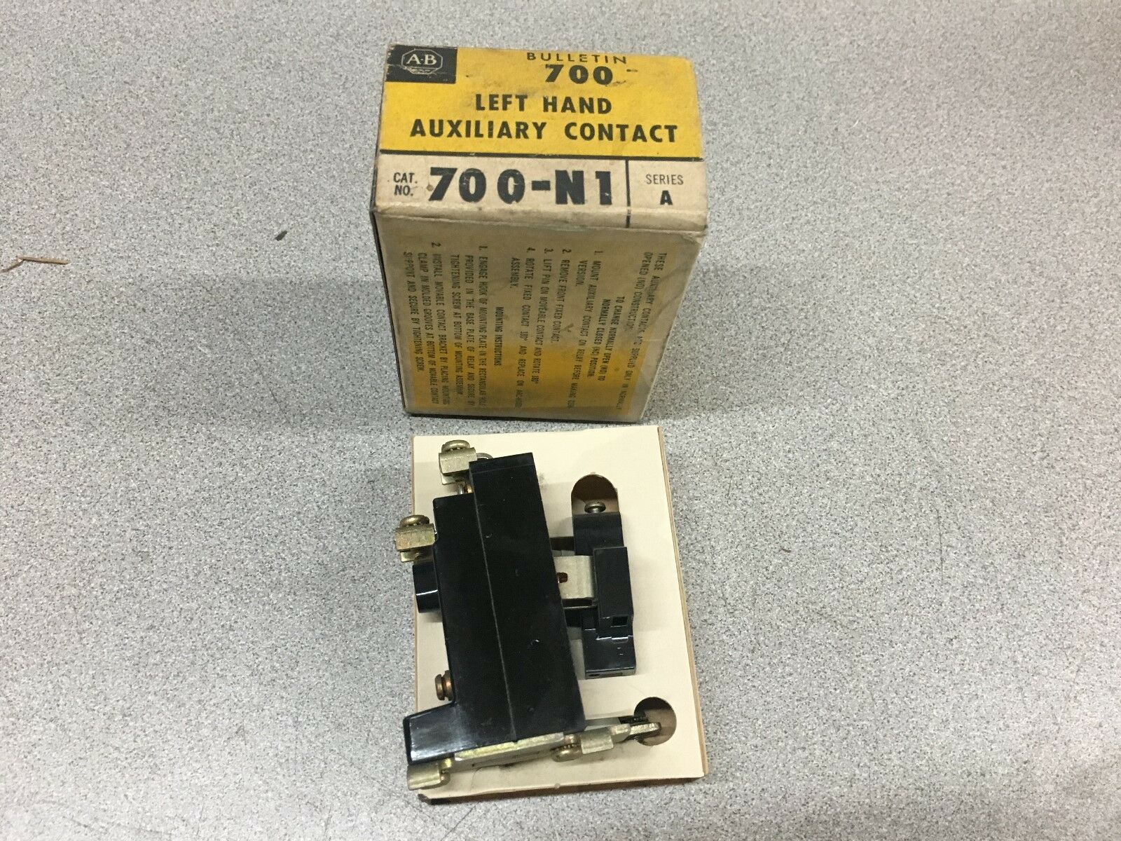 NEW IN BOX LOT OF 5 ALLEN BRADLEY AUXILLIARY CONTACT 700-N1 SERIES A