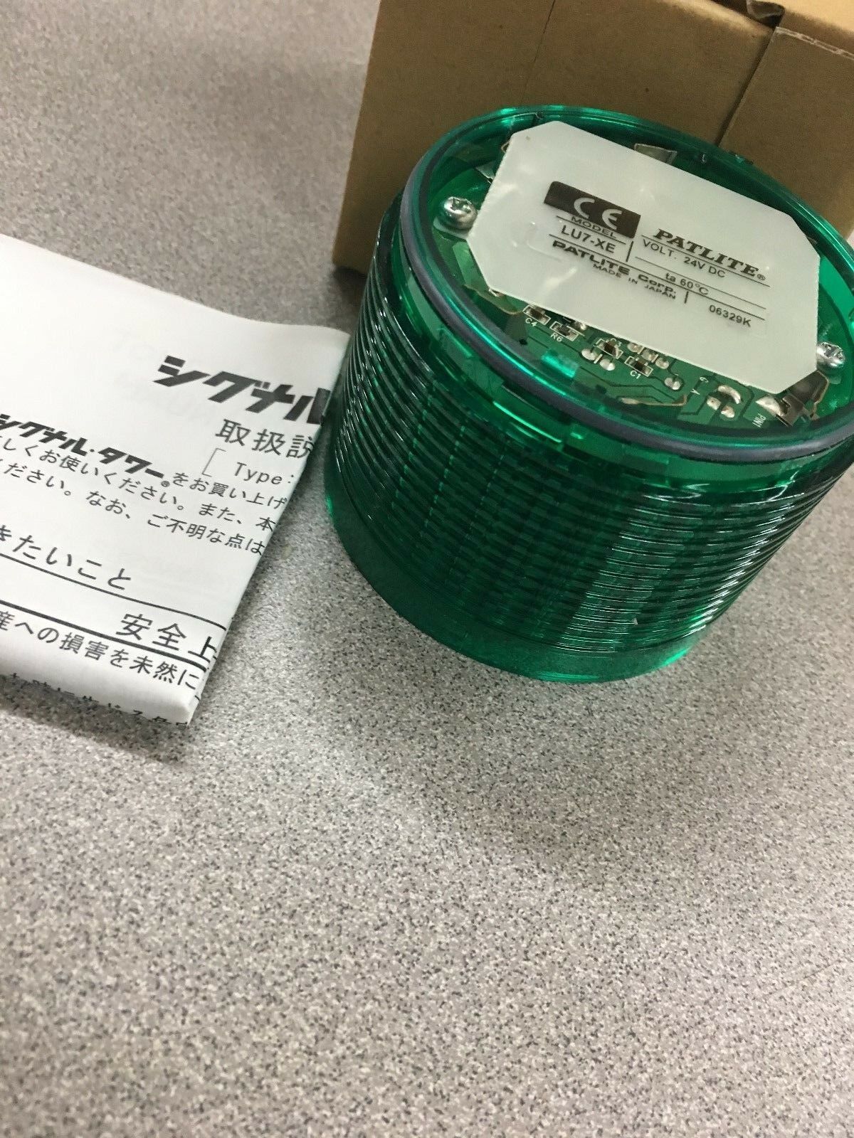 NEW IN BOX PATLITE 24VDC GREEN LED STROBE UNIT LU7-XE-G