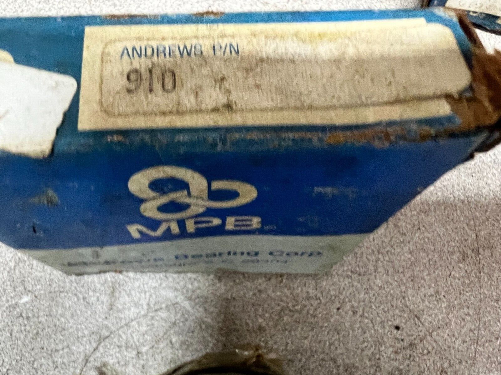 NEW IN BOX MPB SHAFT WASHER 910