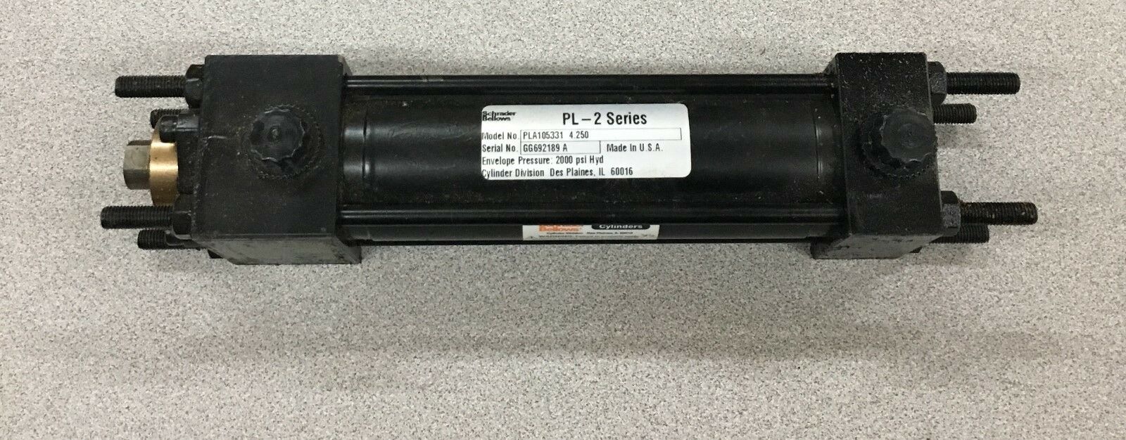 NEW NO BOX SCHRADER BELLOWS PL-2 SERIES CYLINDER PLA105331 4.250