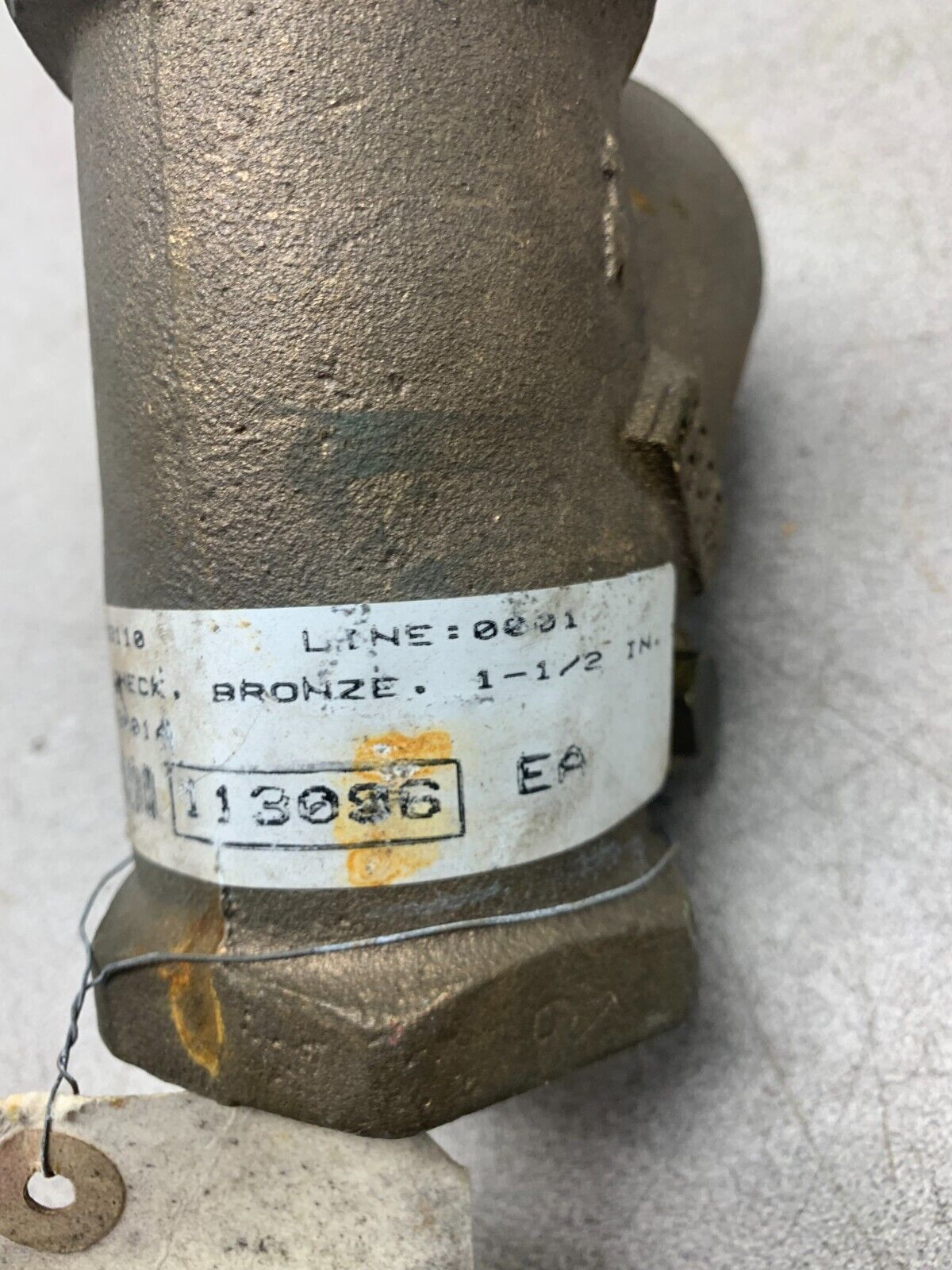 NEW MILWAUKEE 1-1/2" BRONZE SWING CHECK VLAVE Y-PATTERN