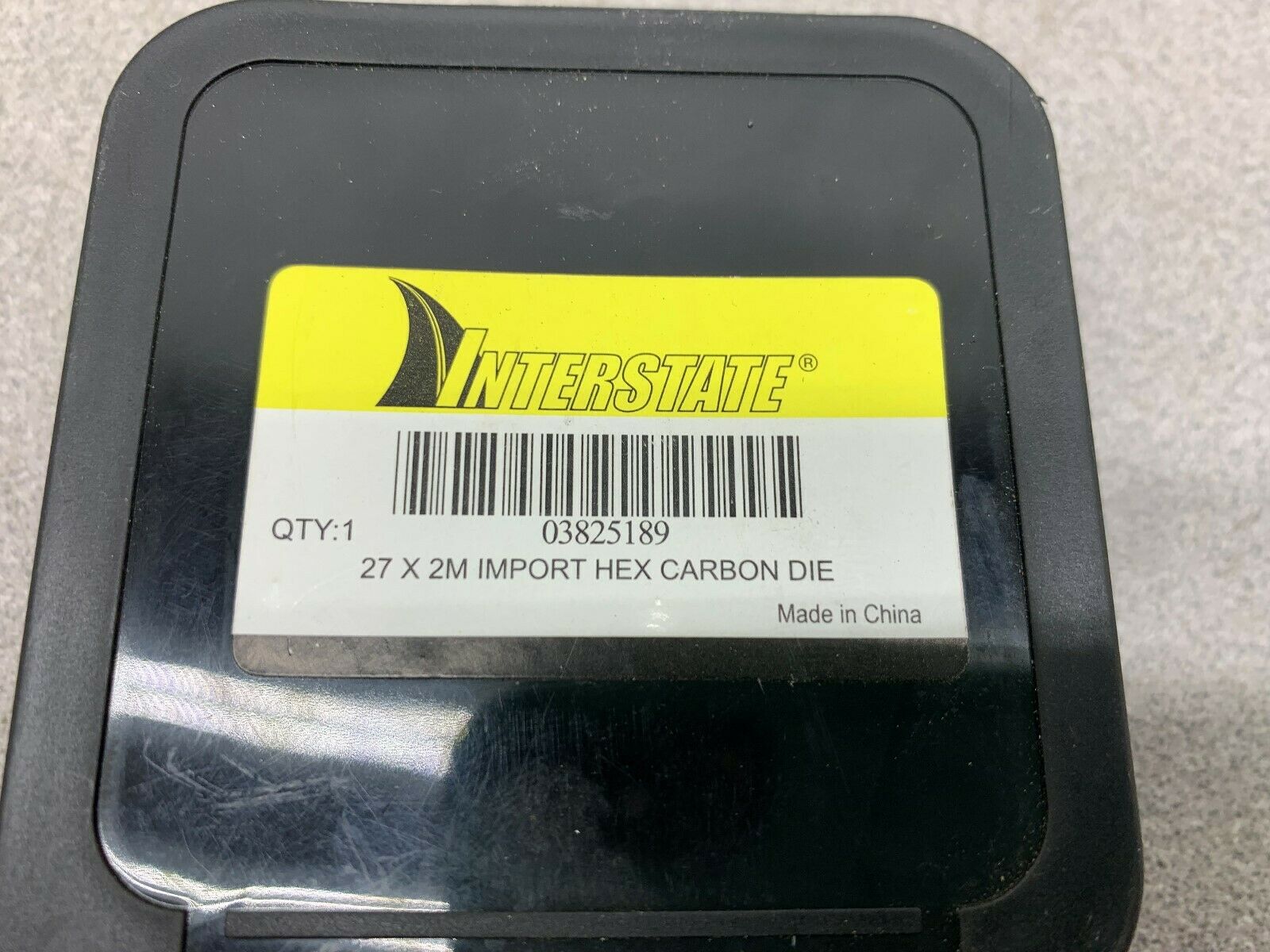 NEW NO BOX INTERSTATE HEX CARBON DIE 03825189