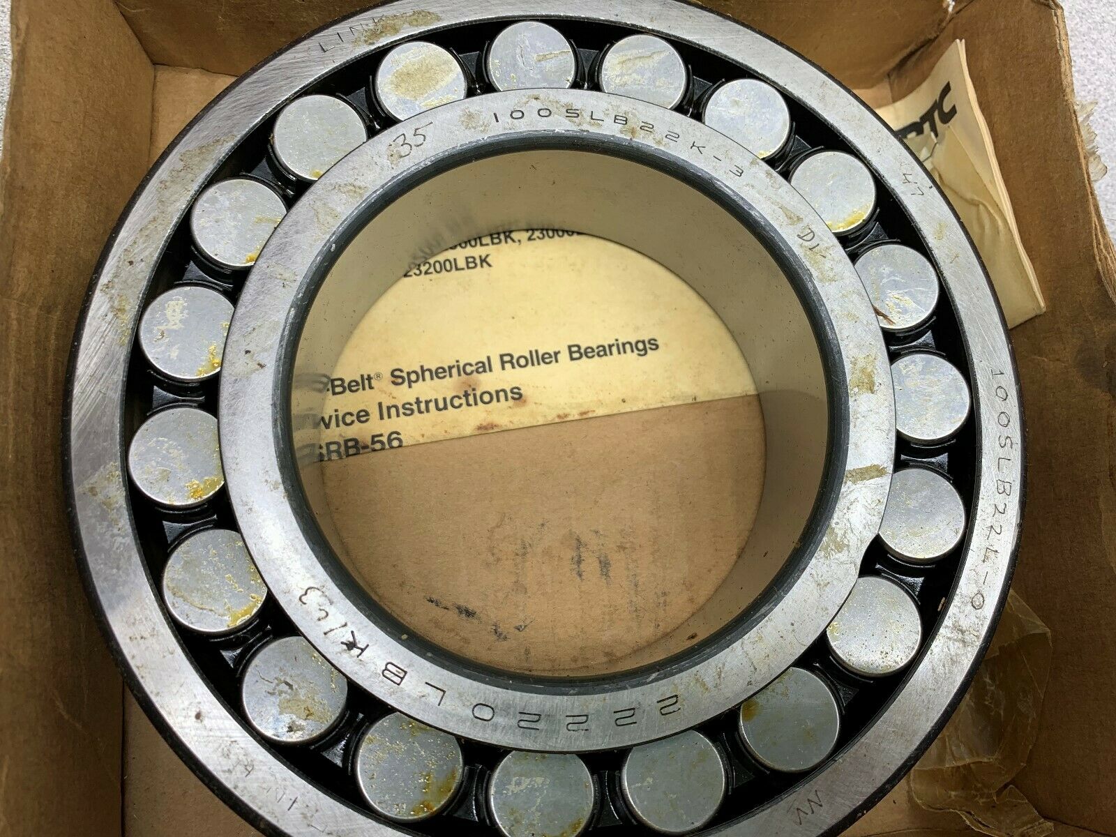 NEW IN BOX PTC BEARING 22220LBK/C3