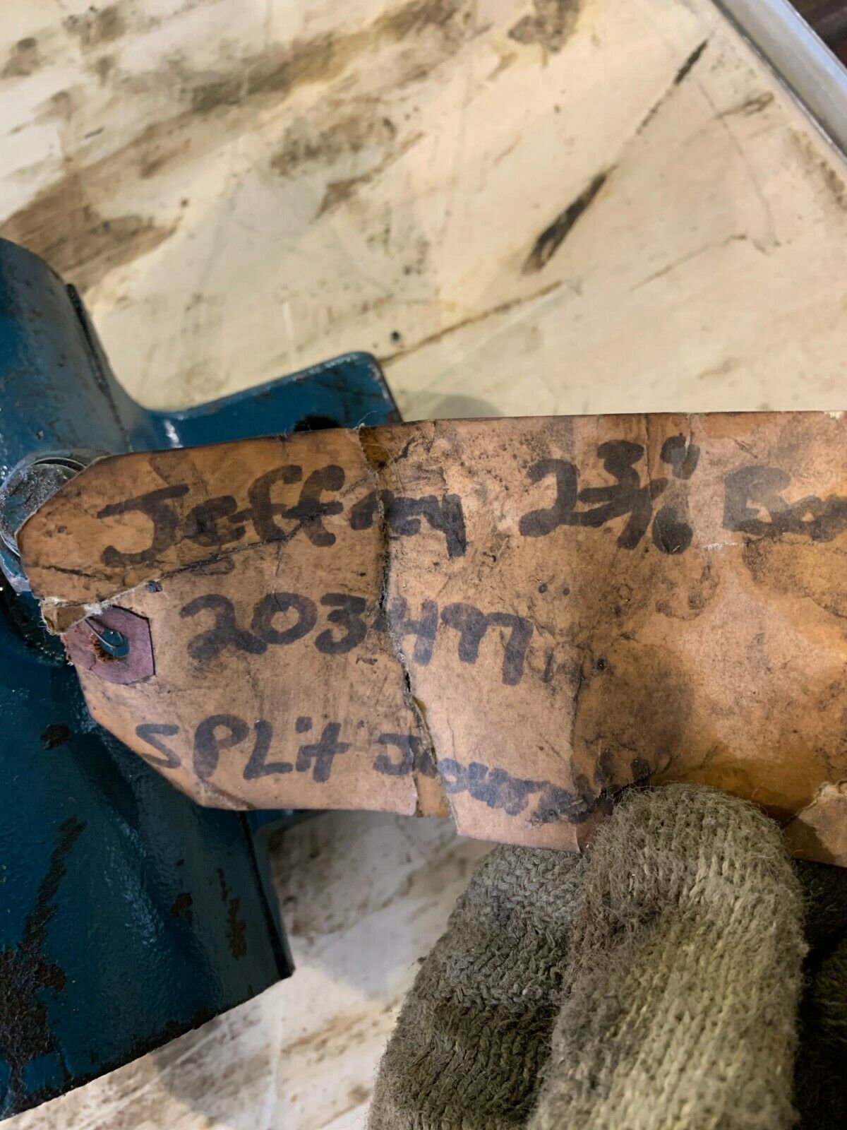 NEW JEFFREY PILLOW BLOCK SPLIT JOURNAL BEARING 2-3/16" BORE 203497