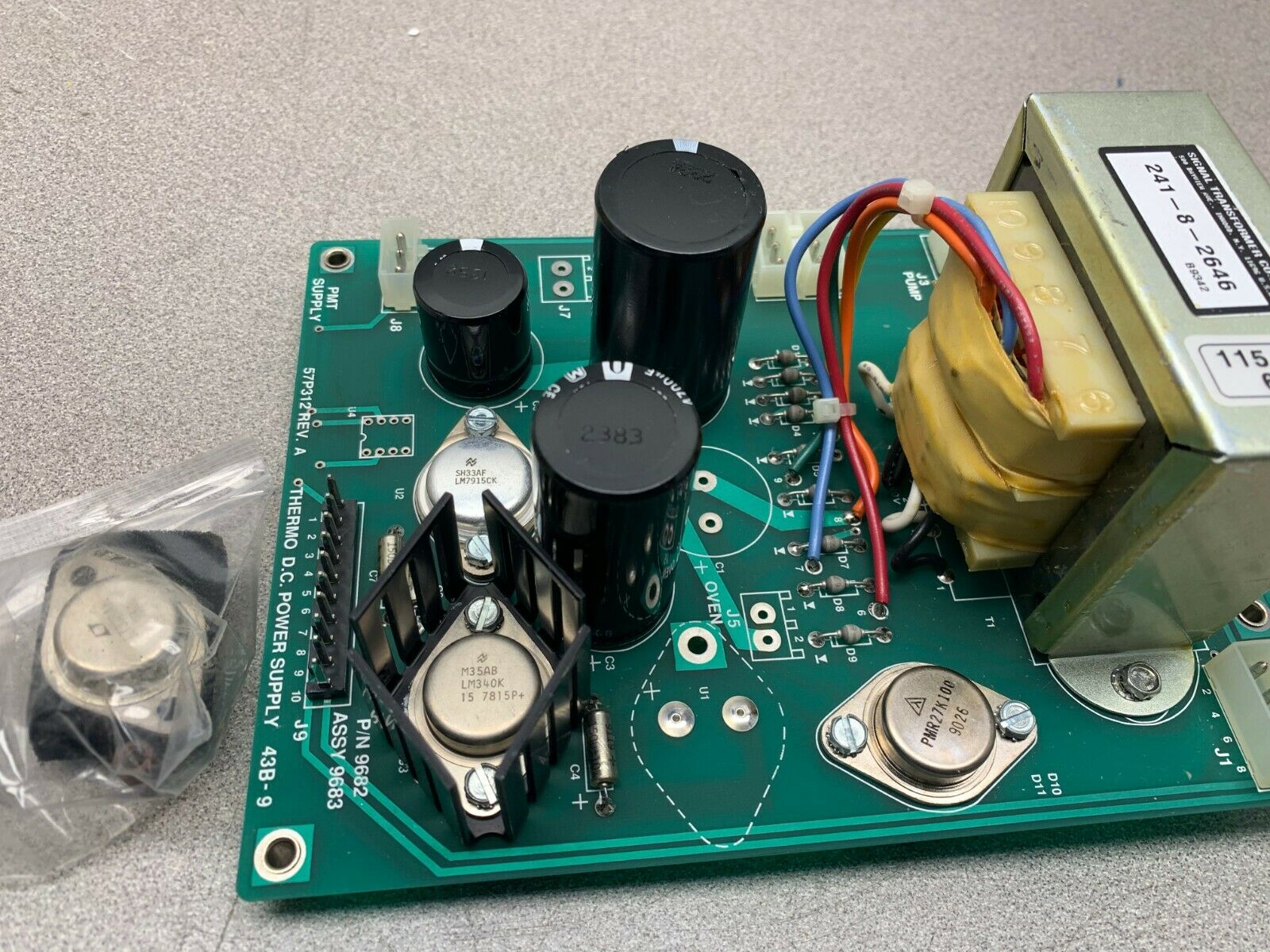 NEW NO BOX THERMO DC POWER SUPPLY 57P312 ASSEMBLY 9683 P/N 9682