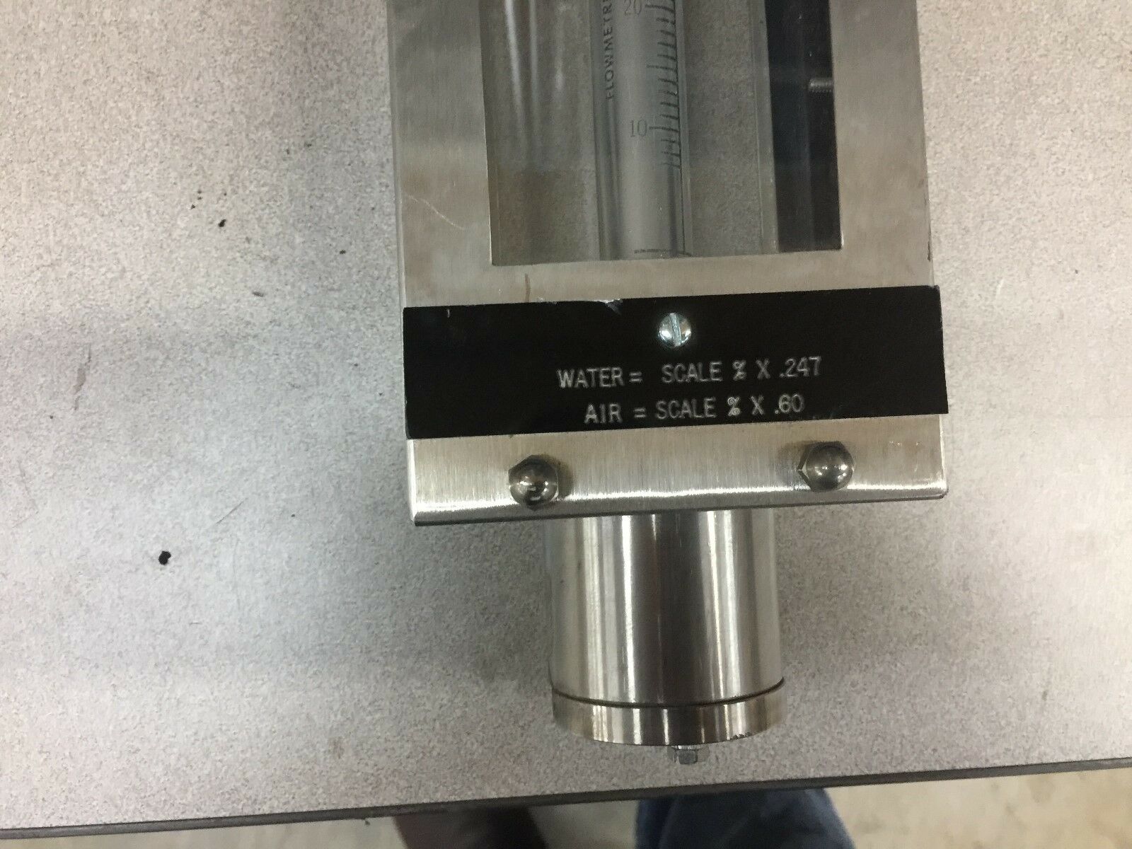 NEW NO BOX FLOWMETRICS FLOW METER 0-100 %