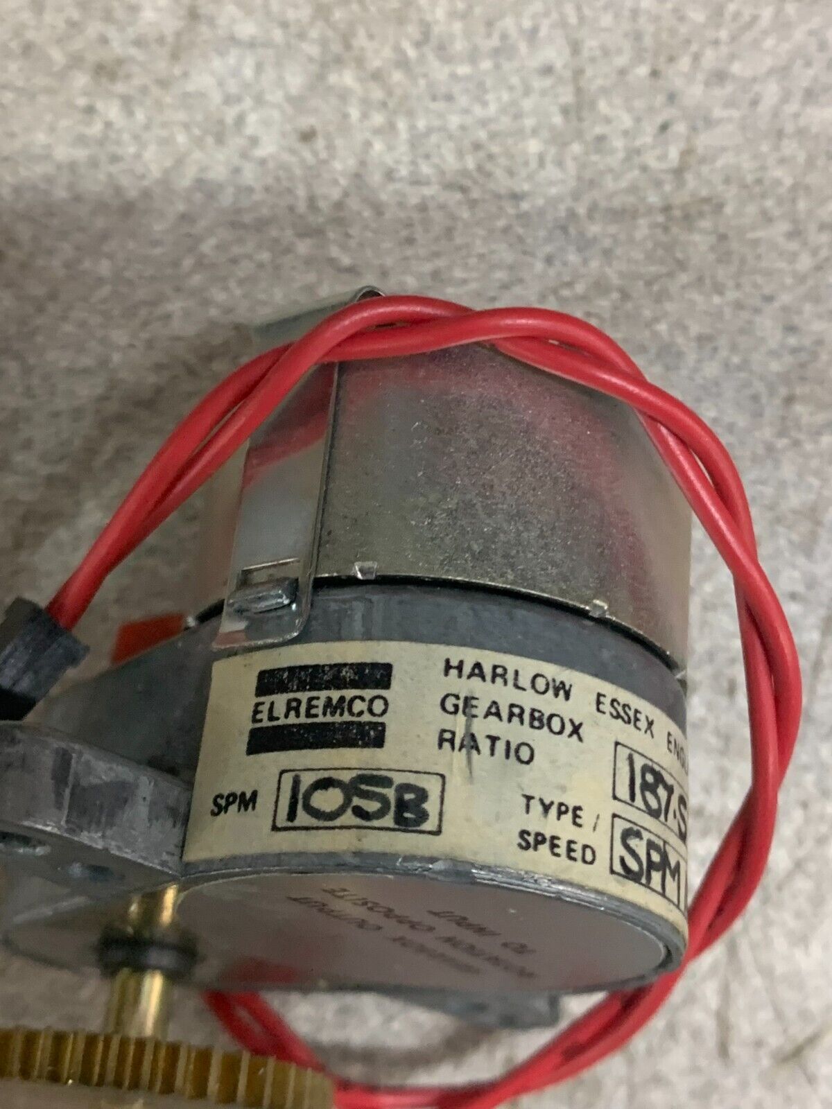 NEW NO BOX ELREMCO D78 QS GEARBOX 187.5:1 RATIO SPM 115 SPM 105B