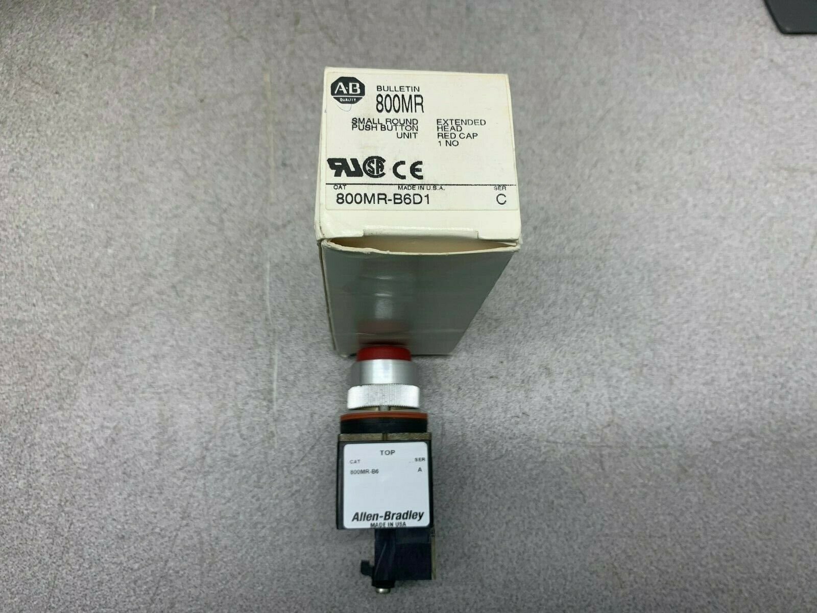 NEW IN BOX ALLEN BRADLEY PUSHBUTTON 800MR-B6D1