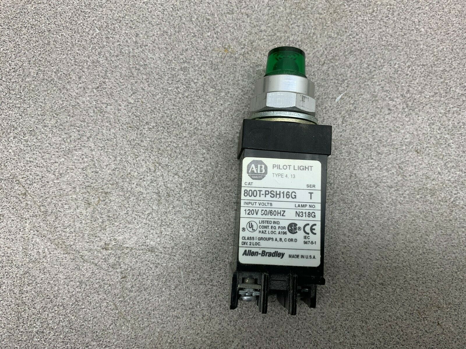 LOT OF 3 NEW NO BOX ALLEN BRADLEY PILOT LIGHT 800T-PSH16G