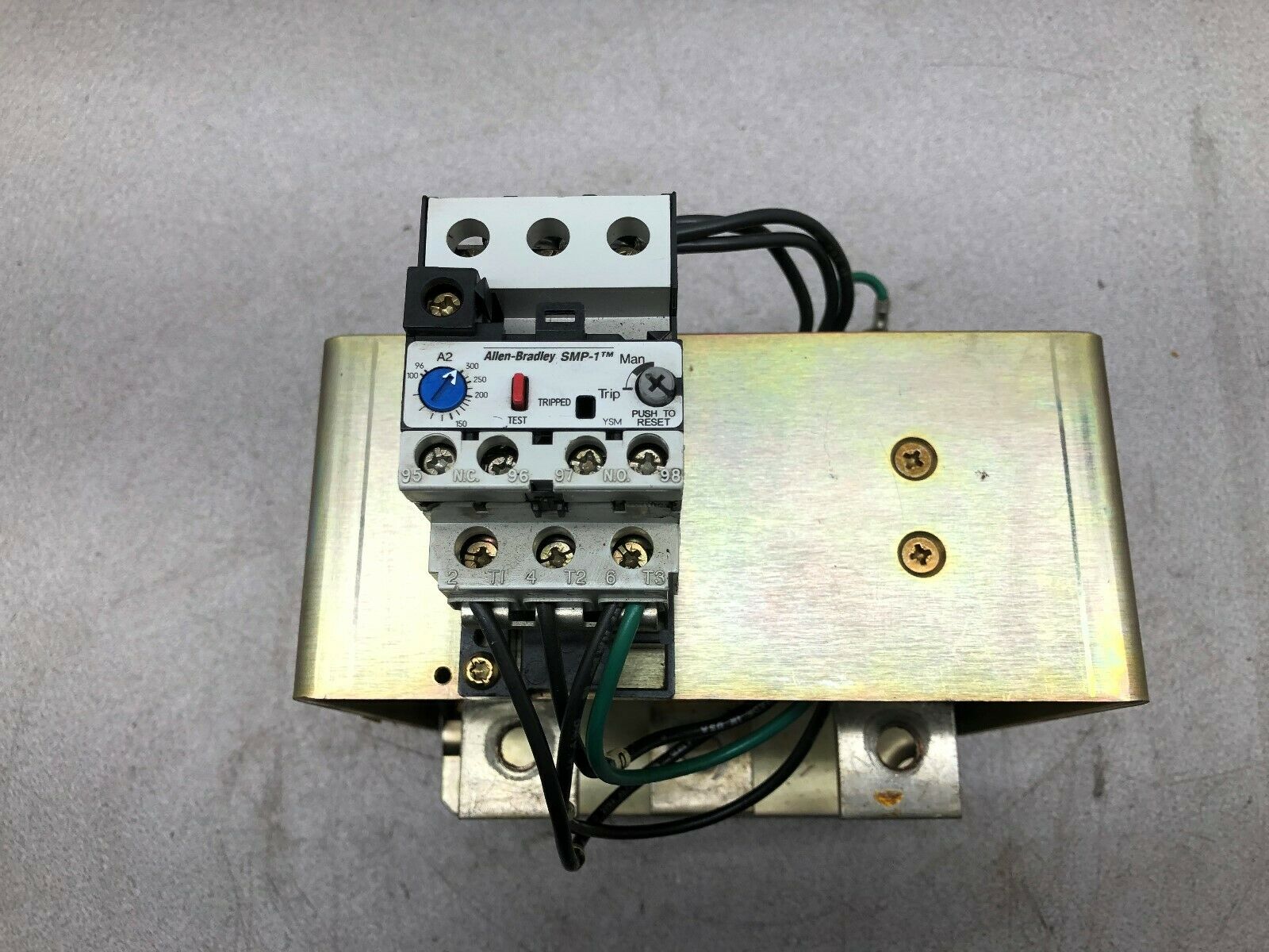 USED ALLEN BRADLEY 96-300 AMP 300/5 CURRENT RATIO OVERLOAD RELAY 193-A1N6