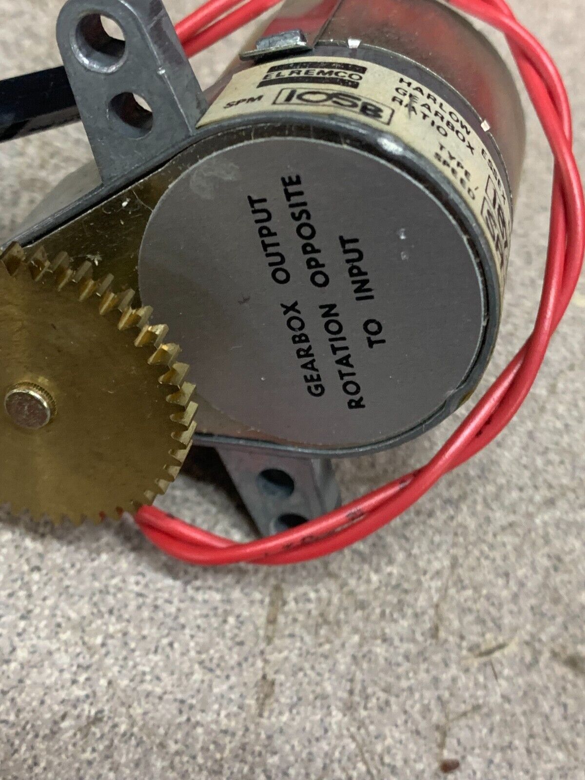 NEW NO BOX ELREMCO D78 QS GEARBOX 187.5:1 RATIO SPM 115 SPM 105B