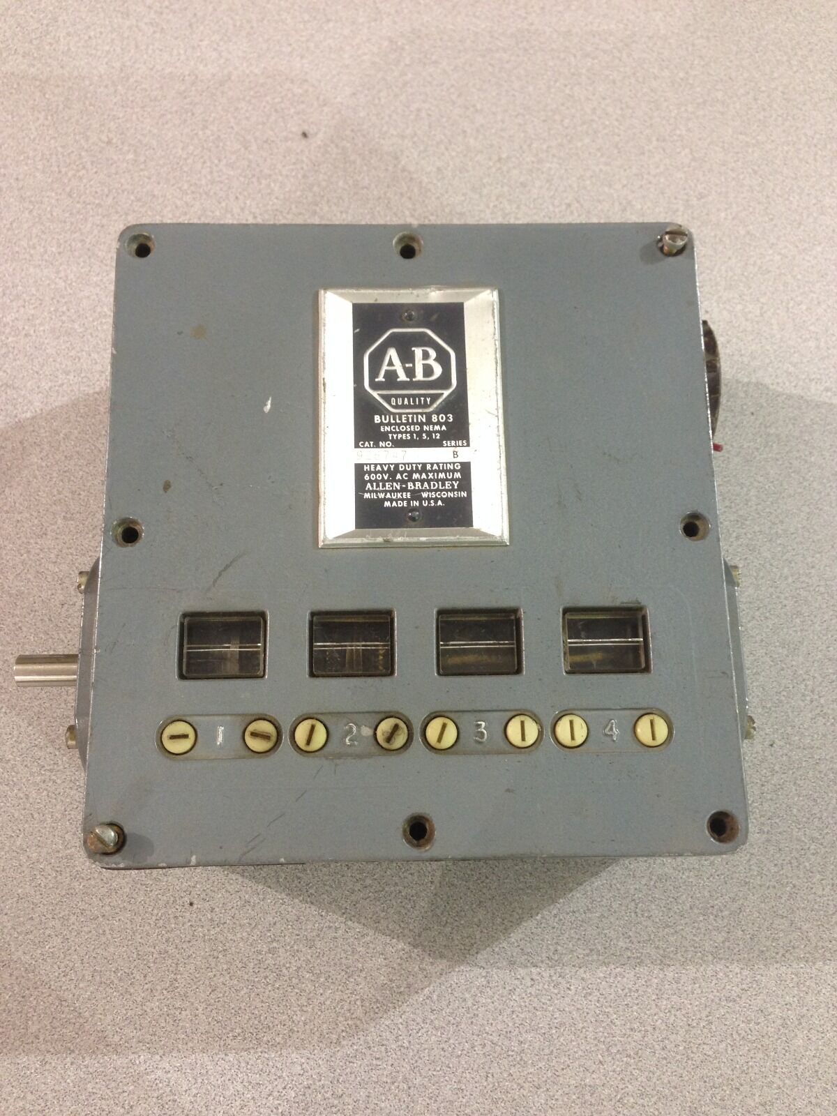 USED ALLEN-BRADLEY ROTARY CAM LIMIT SWITCH 803-926747 SERIES B