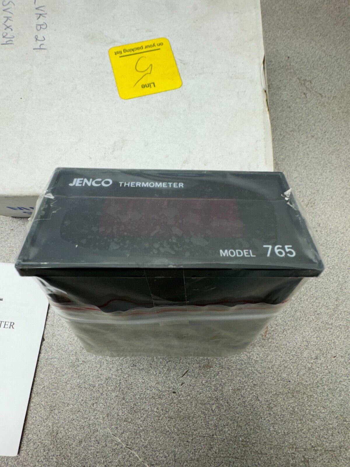 NEW IN BOX JENCO THERMOCOUPLE PANEL THERMOMETER 765-PTAF