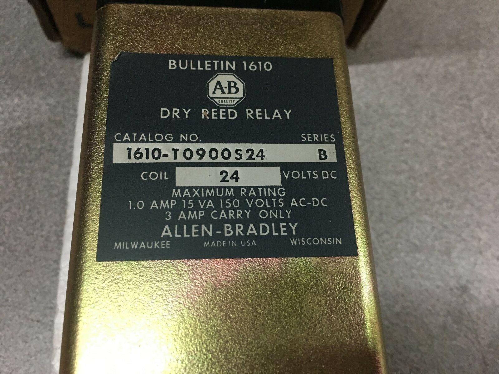 NEW IN BOX ALLEN RBADLEY DRY REED RELAY 1610-T0900S24 SERIES B
