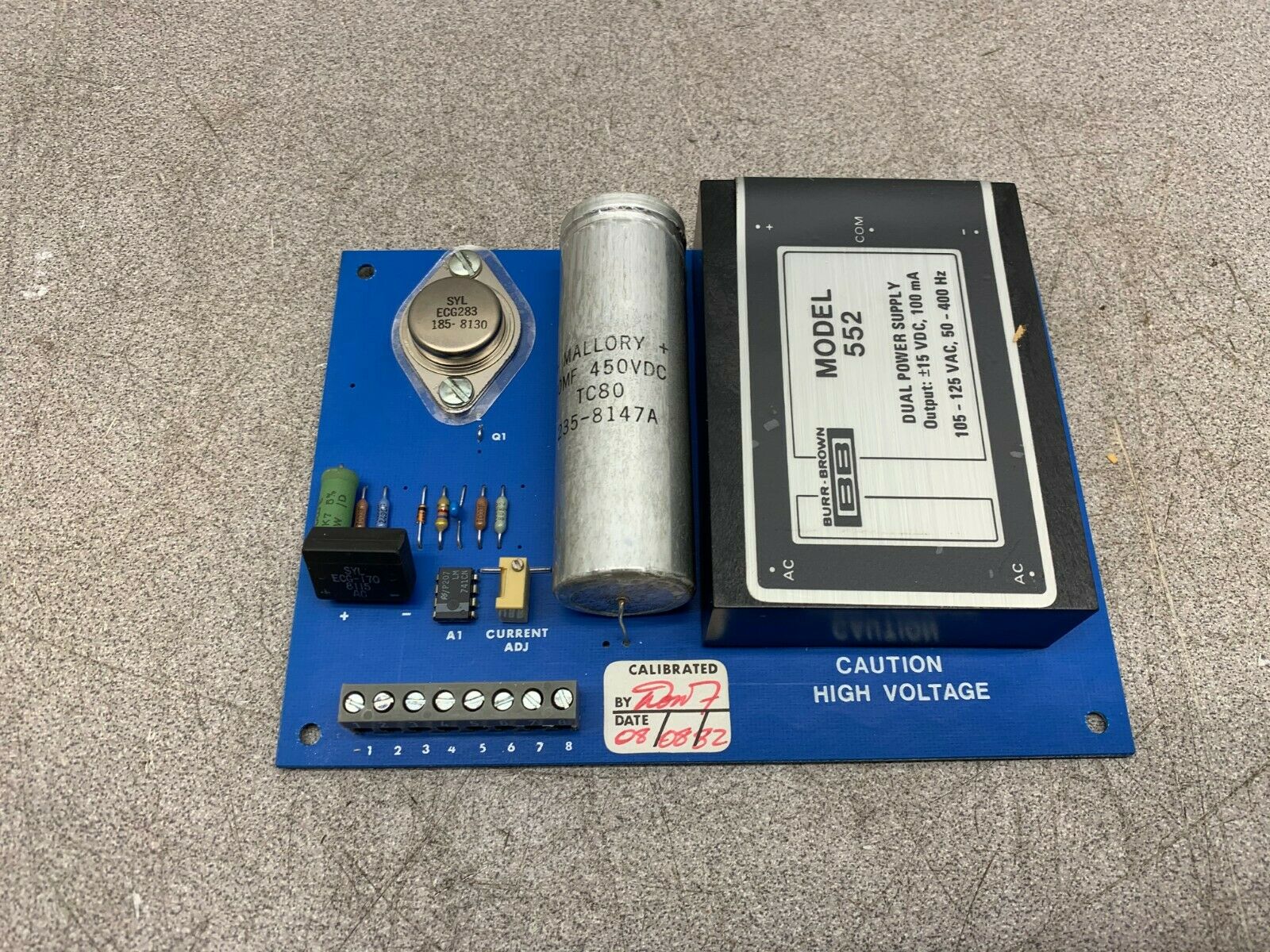 NEW NO BOX WESTERN RESEARCH PC BOARD POWER SUPPLY 100-468M1