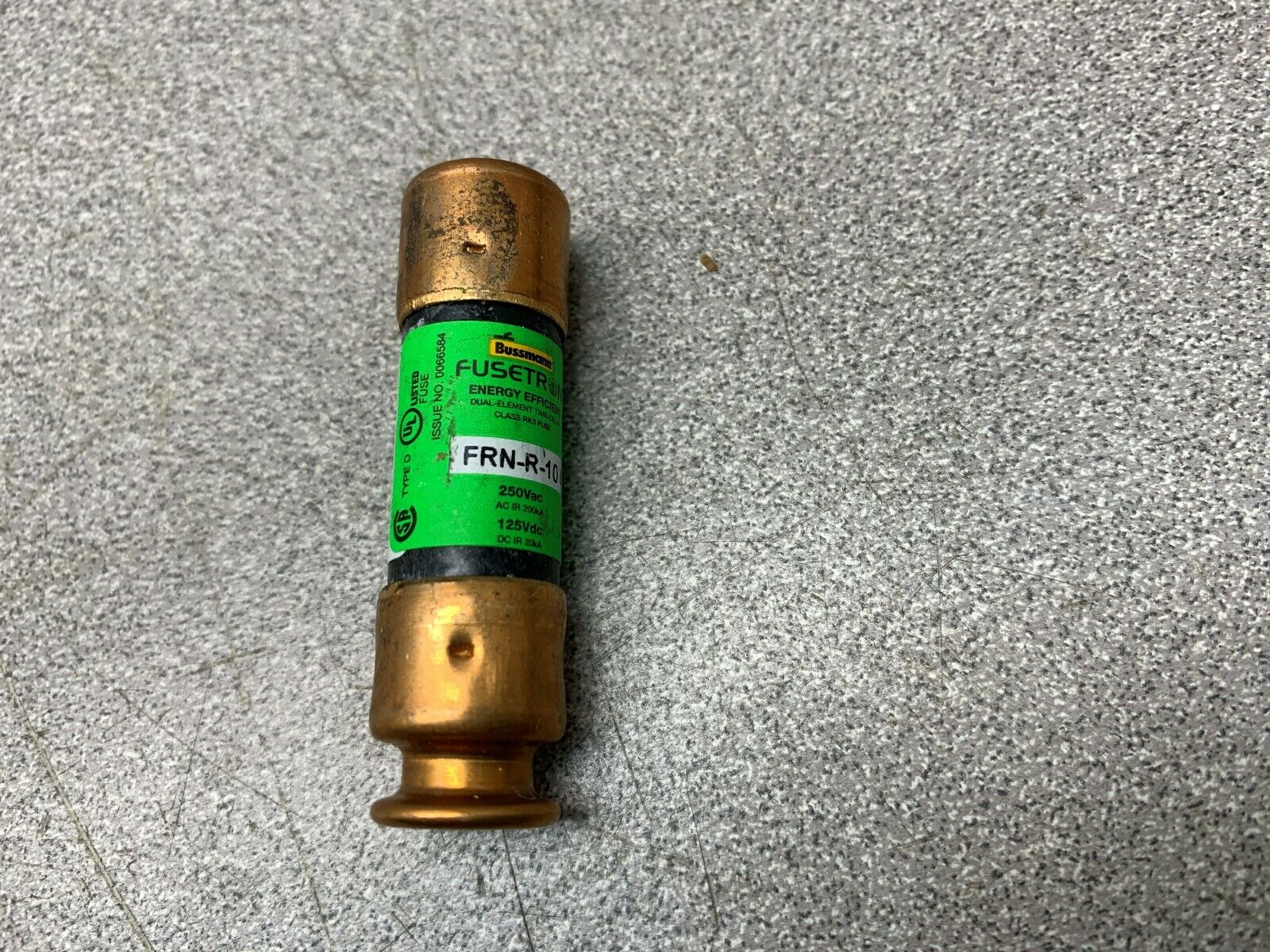 LOT OF 10 NEW NO BOX BUSSMAN FUSE FRN-R-10