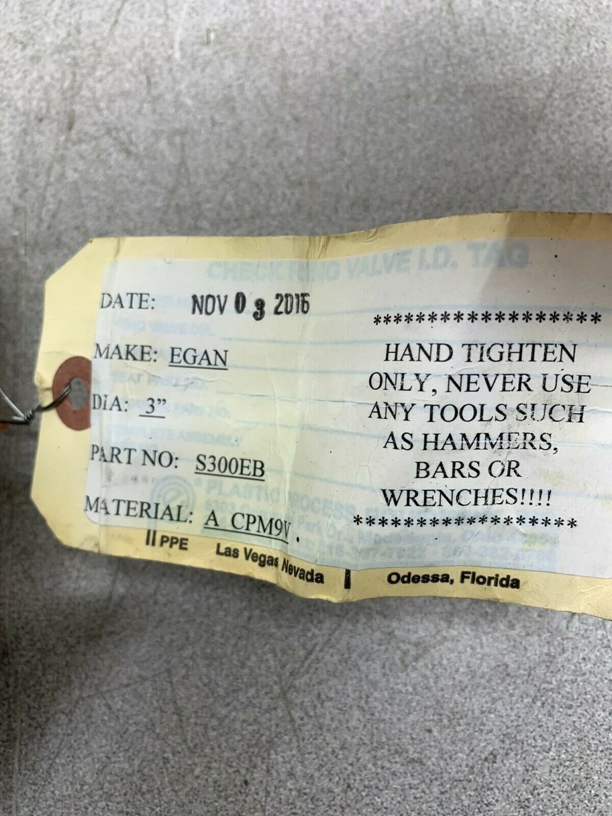 NEW NO BOX EGAN 3" BIT S300EB