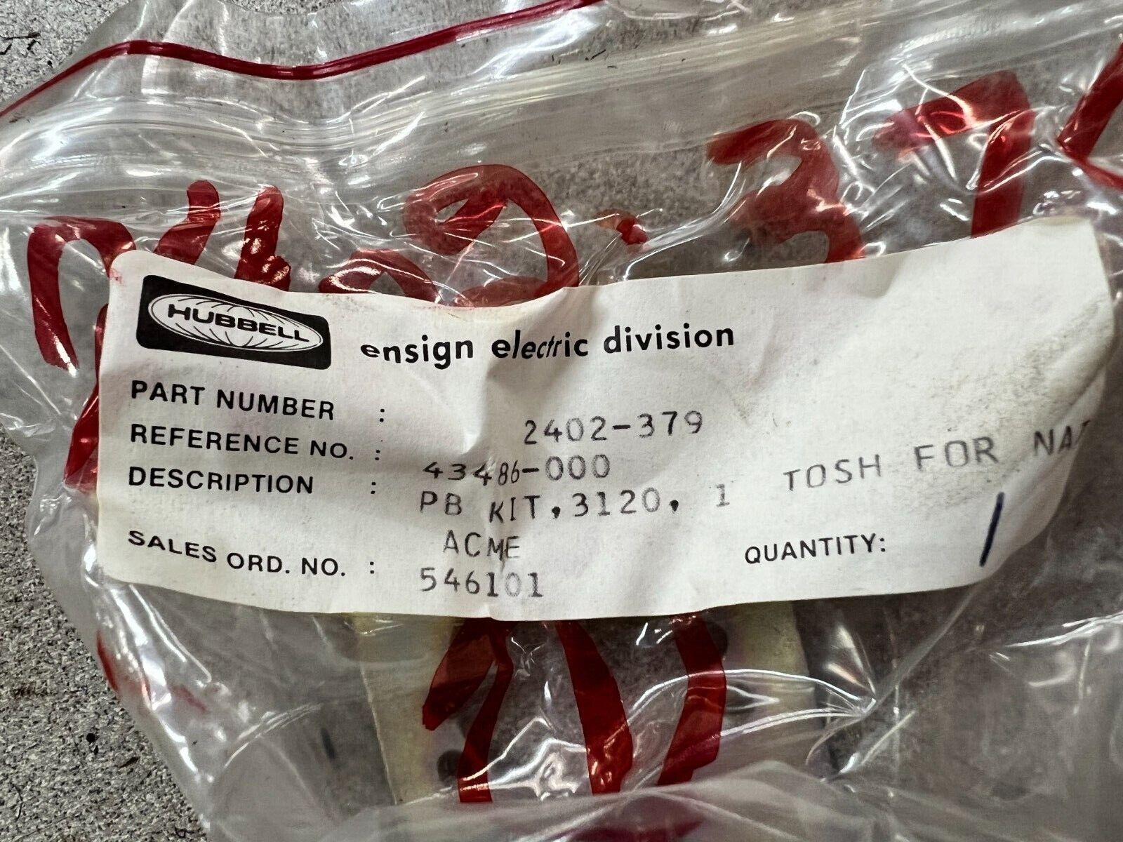 NEW IN BOX HUBBELL 2402-379 KIT BS-1031A-11