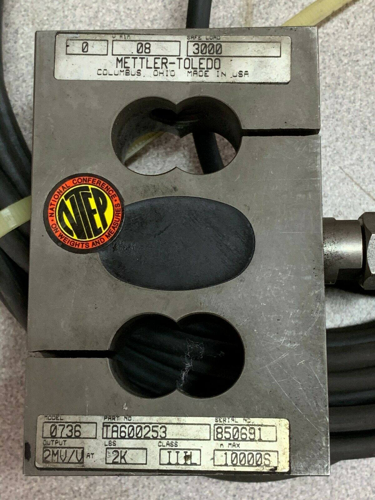 NEW METTLER-TOLEDO 0736 LOAD CELL TA600253