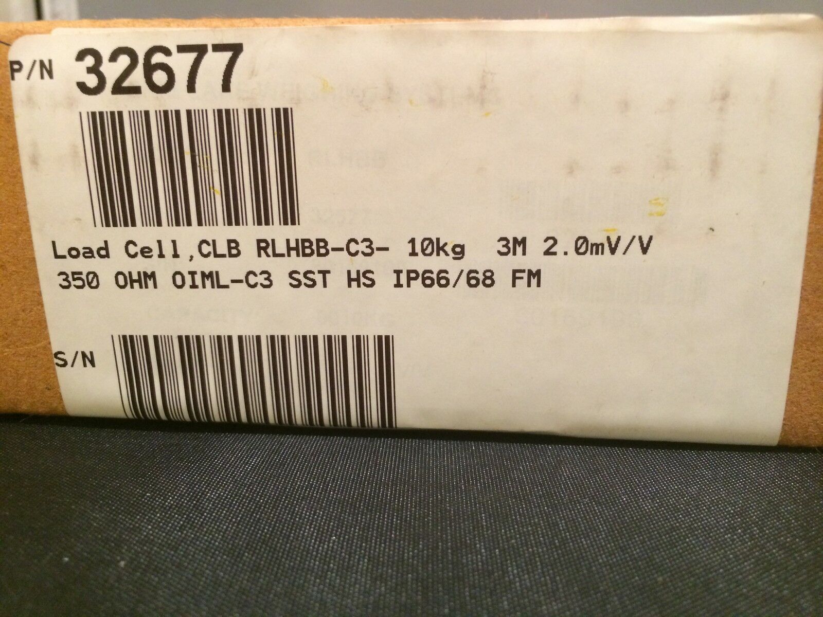 New Rice Lake Weighing Systems Load Cell, RLHBB-C3-10Kg 32677
