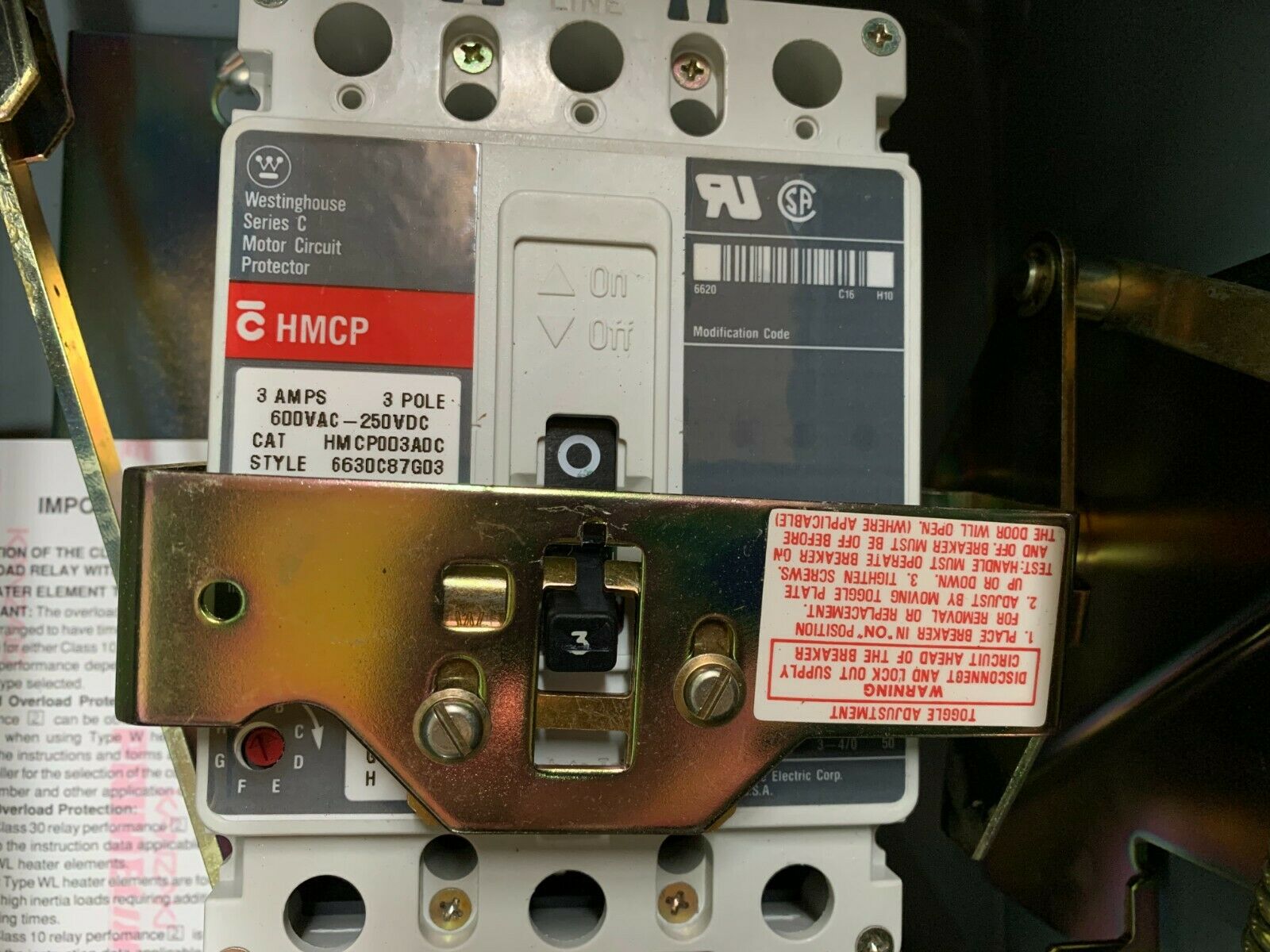 NEW NO BOX ALLEN-BRADLEY SIZE 1 COMBINATION STARTER 513-BDB-6P-35 WITH 509-BOD