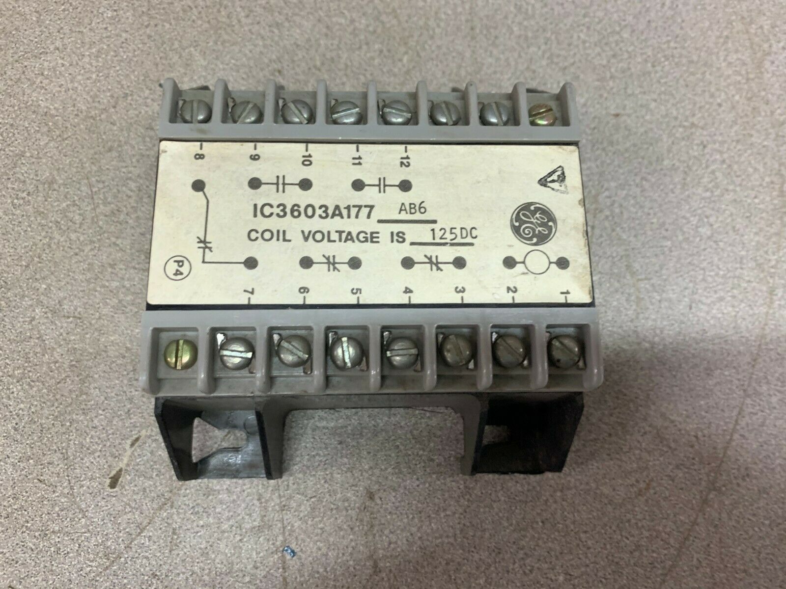 USED GENERAL ELECTRIC RELAY IC3603A177AB6