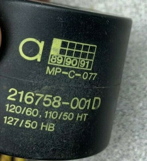 USED ASCO COIL 216758-001D