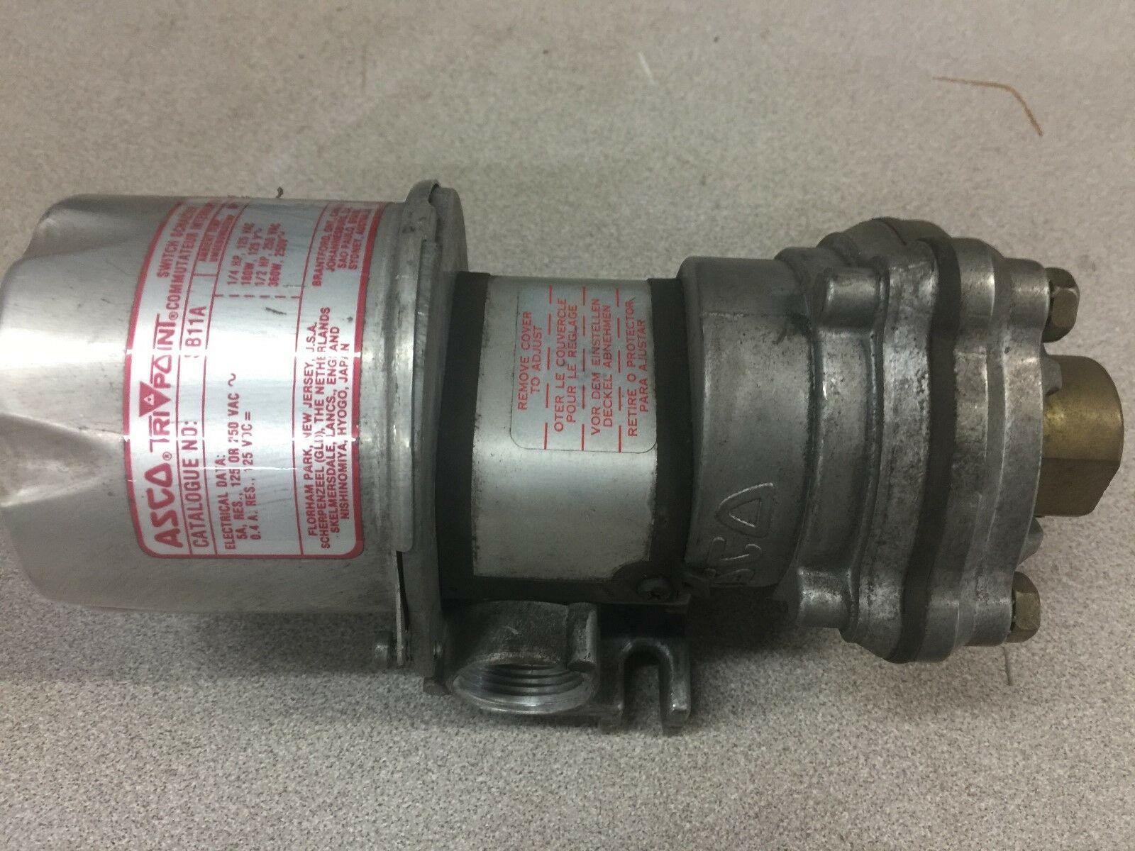 NEW NO BOX ASCO PRESSURE SWITCH SB11A / TH10A21