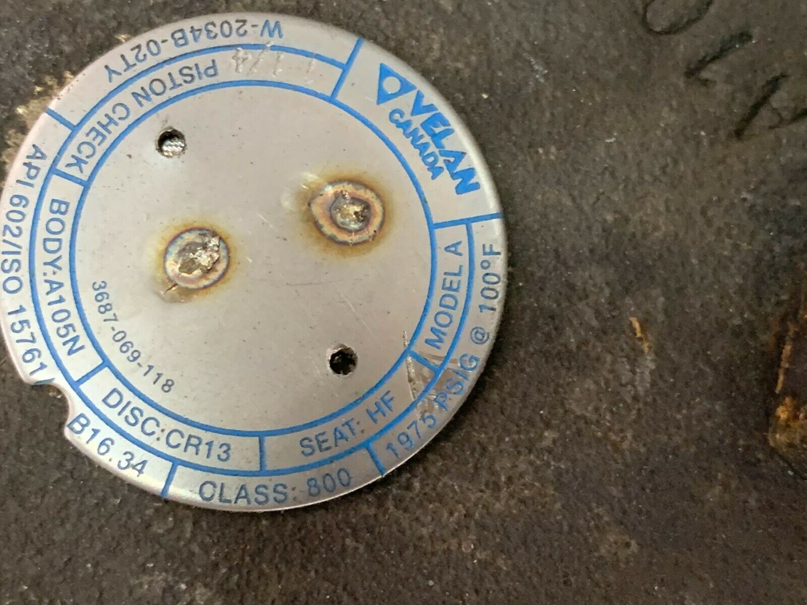 NEW VALAN 1-1/4" STEEL VALVE W-2034B-02TY BODY A105N DISC CR13 API 602/ISO 15761