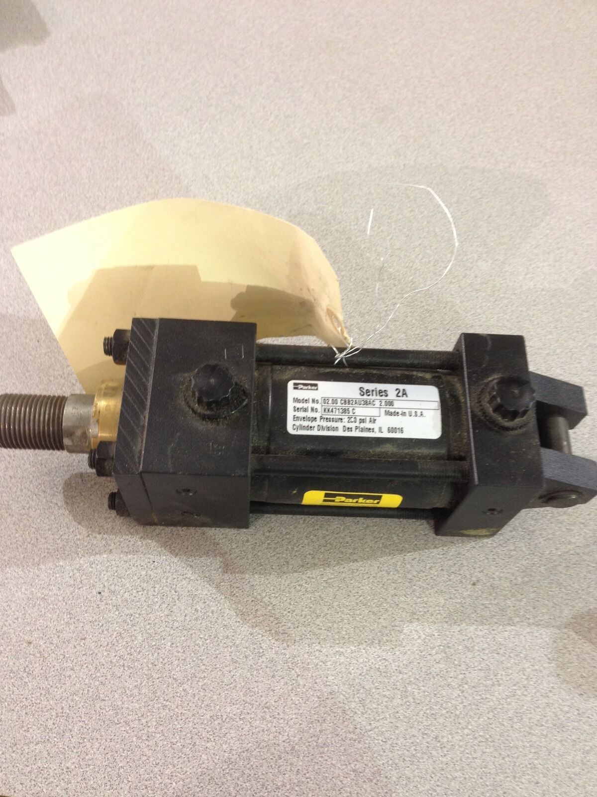 NEW PARKER PNEUMATIC CYLINDER 02.00 CBB2AU38AC 2.000