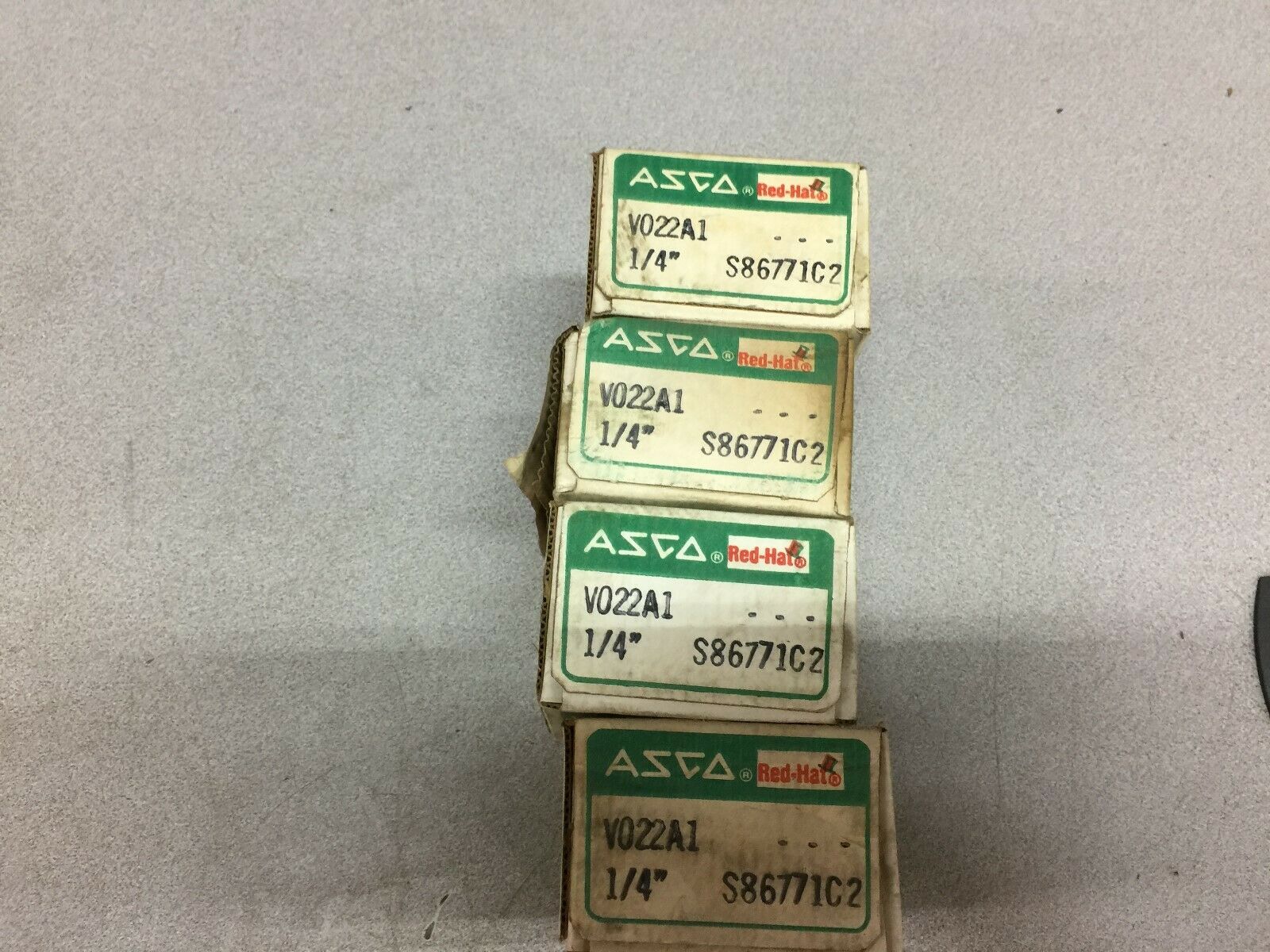 NEW IN BOX (LOT OF 4) ASCO 1/4" FLOW CONTROL VALVE V022A1