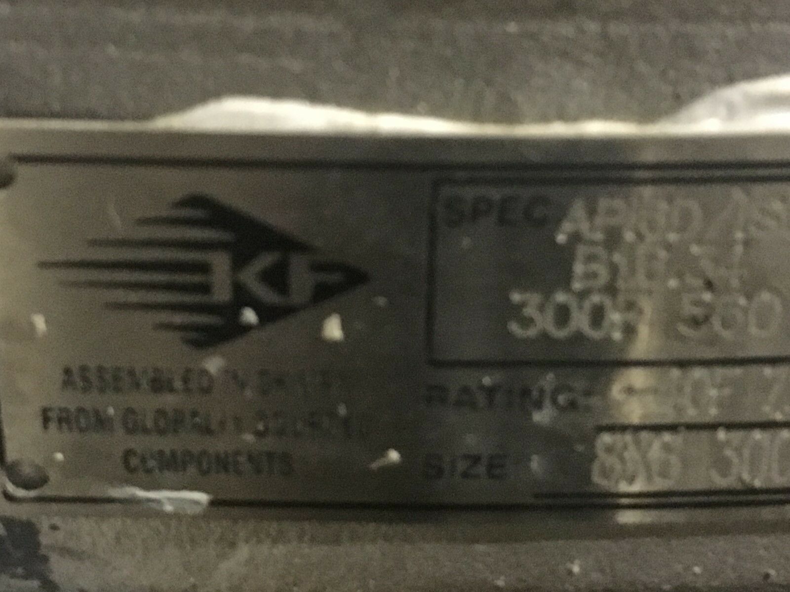 NEW KF FIRE SAFE CF8M 8X8 STAINLESS 8" VALVE AA10816-099XV WITH 7D-33-4186