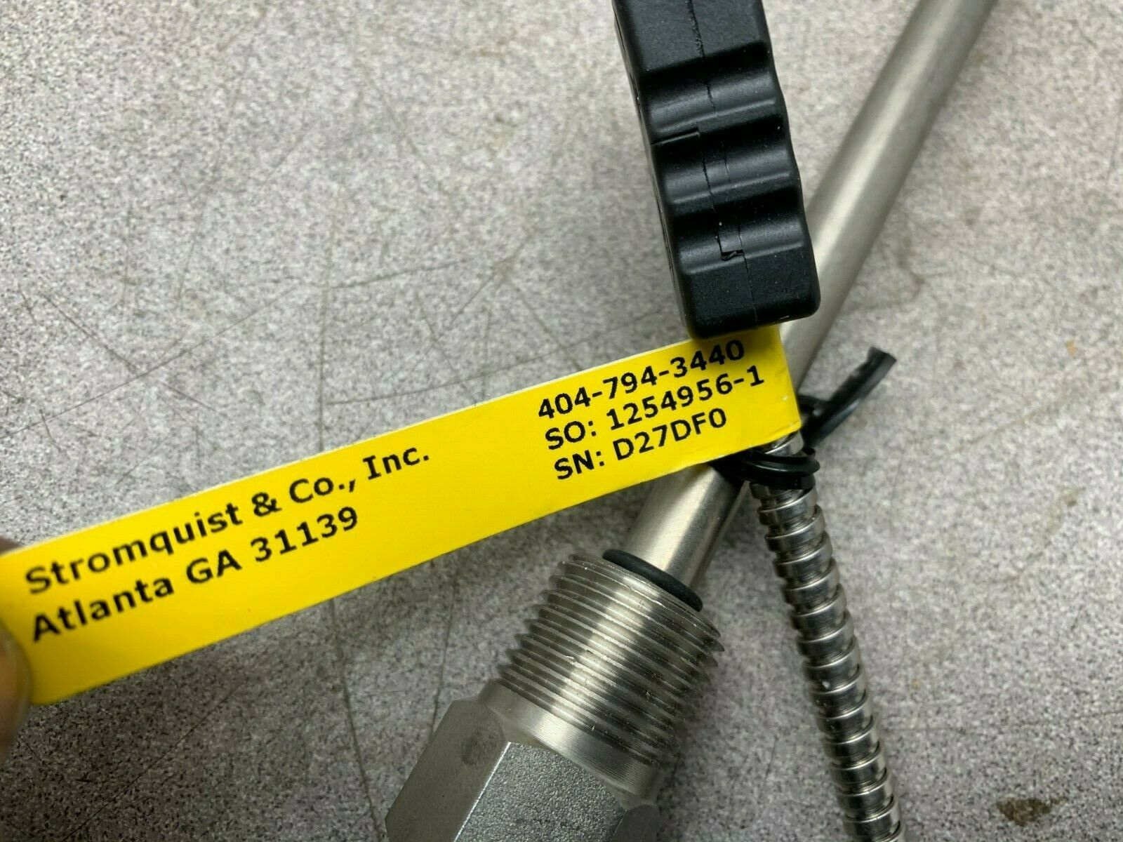 NEW NO BOX STROMQUIST THERMOCOUPLE J68G-018-10C-16-T3A012-4