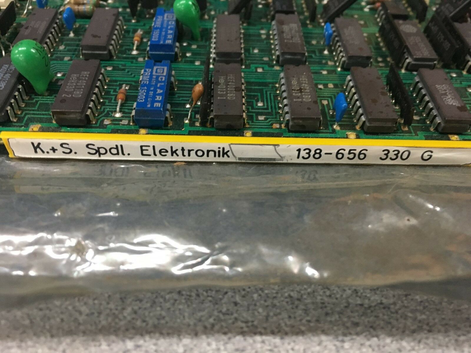 NEW NO BOX KS SPDL ELEKTRONIK 138-656 330 G CIRCUIT BOARD 138-650 140F