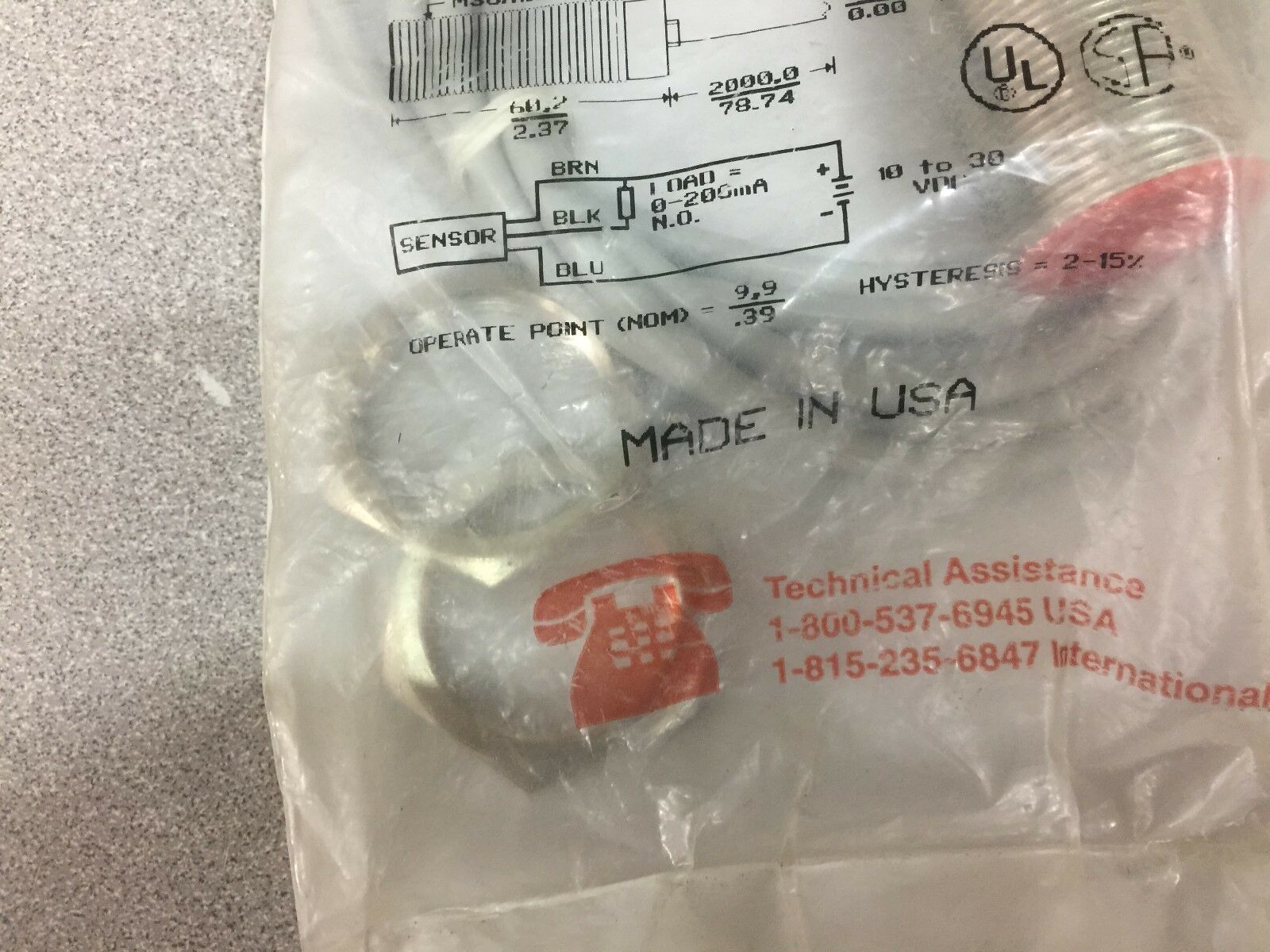 NEW IN ORIGINAL PACKAGE HONEYWELL INDUCTIVE PROX 972AA4XM-A3N-L