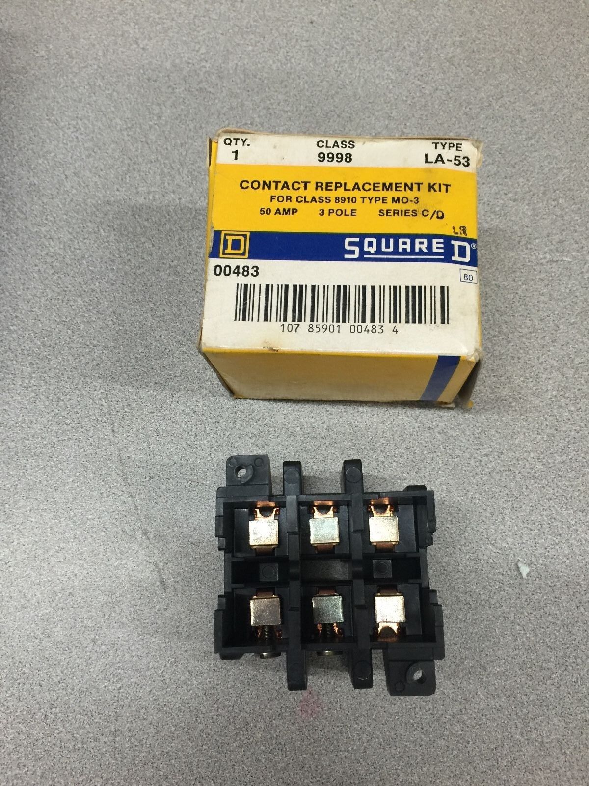NEW IN BOX SQUARE D 9998 TYPE LA-53 FOR CLASS 8910 TYPE MO-3