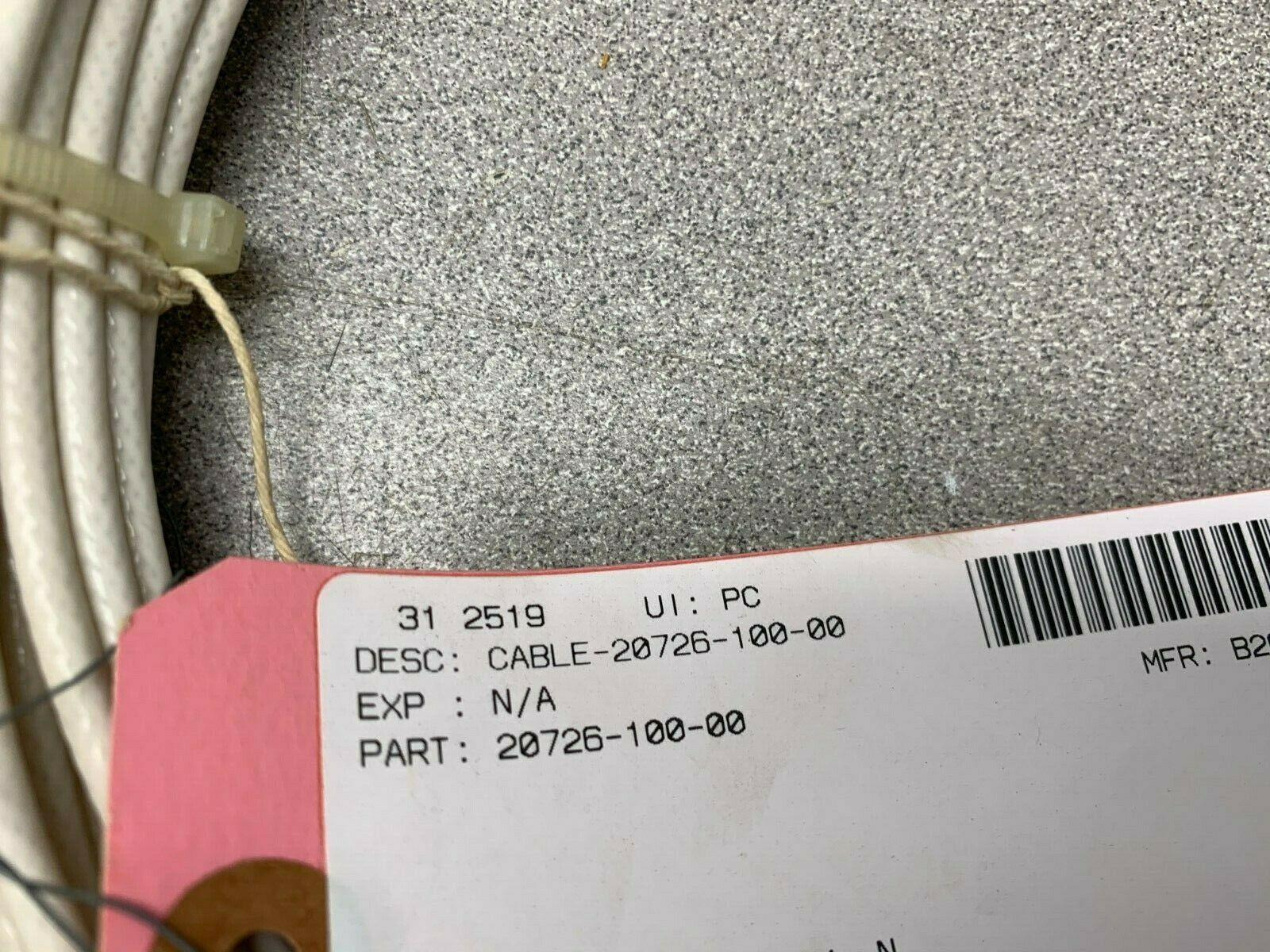 NEW NO BOX BENTLY NEVADA CABLE 20726-100-00