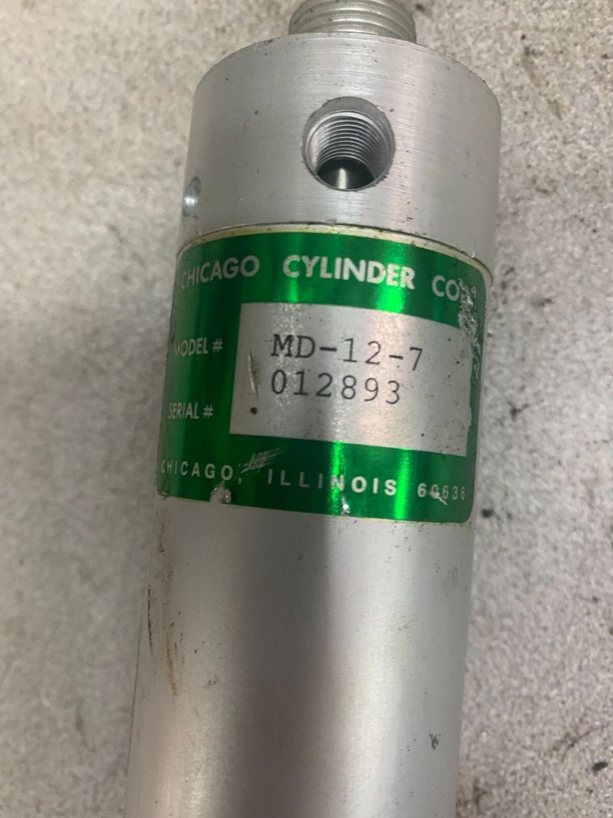 NEW NO BOX CHICAGO CYLINDER MD-12-7