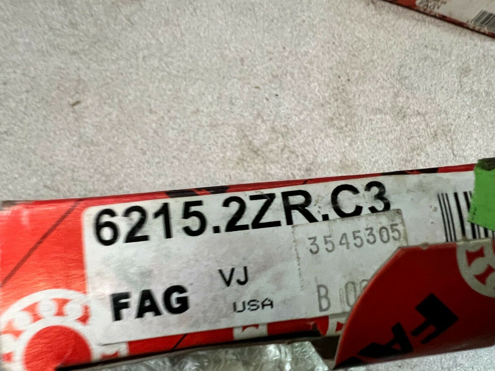 NEW IN BOX FAG BALL BEARING 6215.2ZR.C3