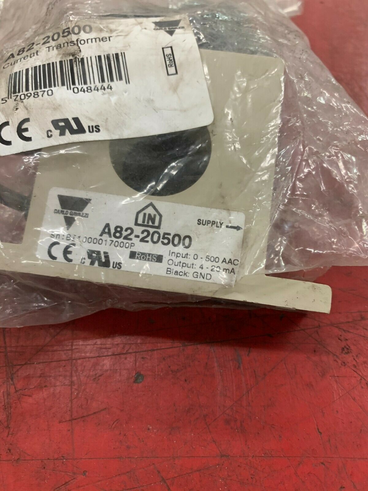 NEW IN PACKAGE CARLO GAVAZZI CURRENT TRANSFORMER A82-20500
