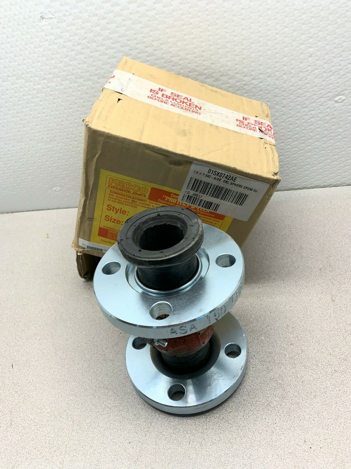 NEW PROCO 1.5"X7" NEOPRENE EXPANSION JOINT 242-A/EE PROTECT-O-FLEX